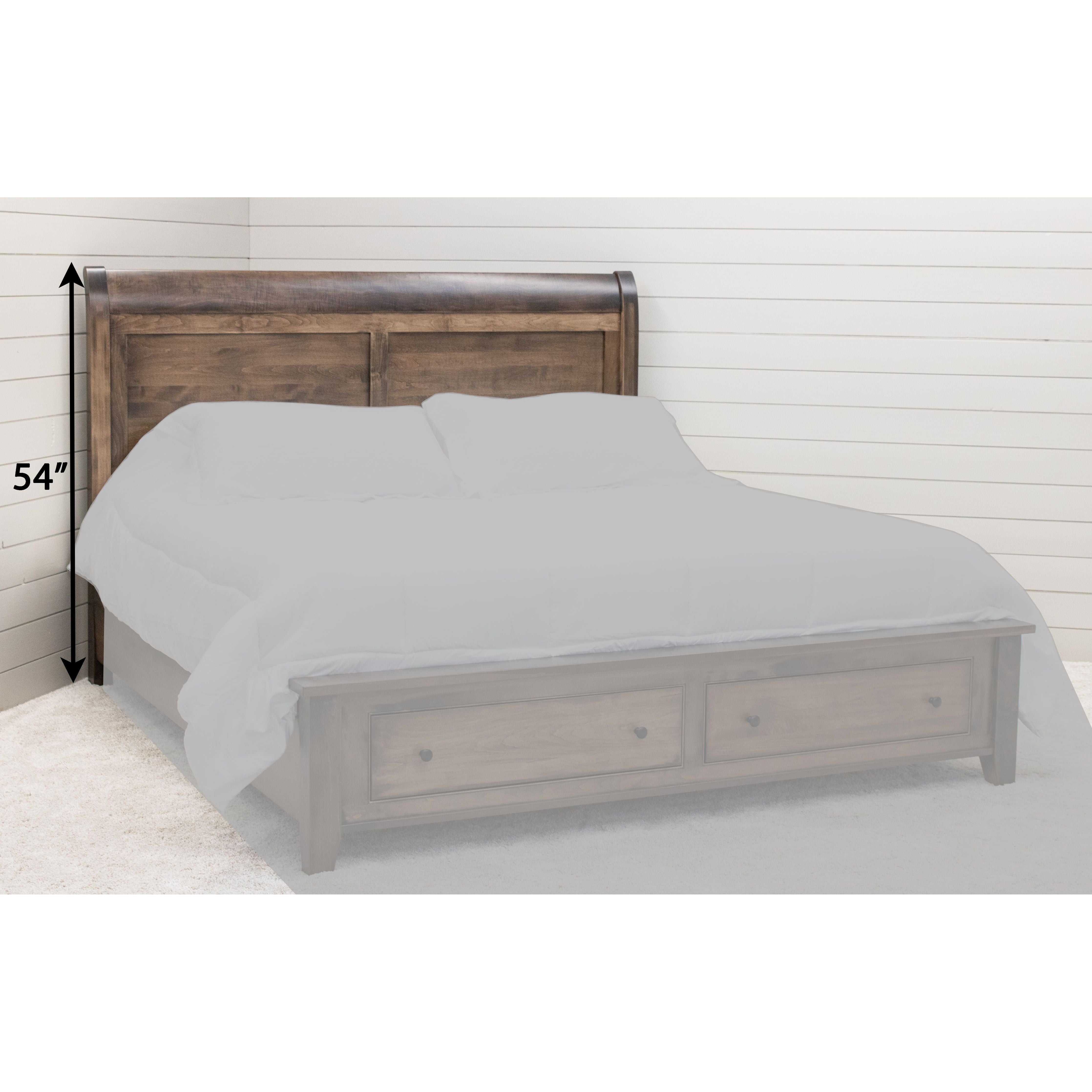 Denali Avondale Sleigh Solid Wood Headboard Only