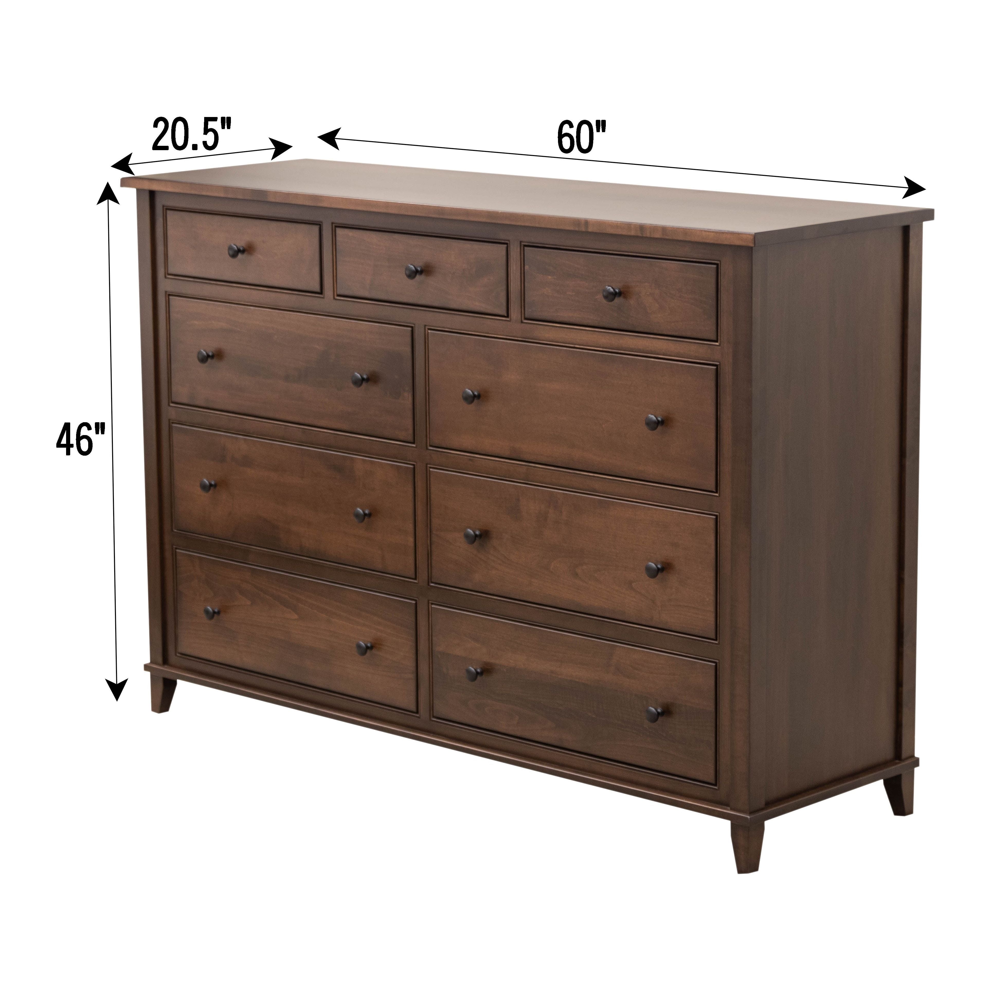 Denali 9-Drawer Tall Dresser