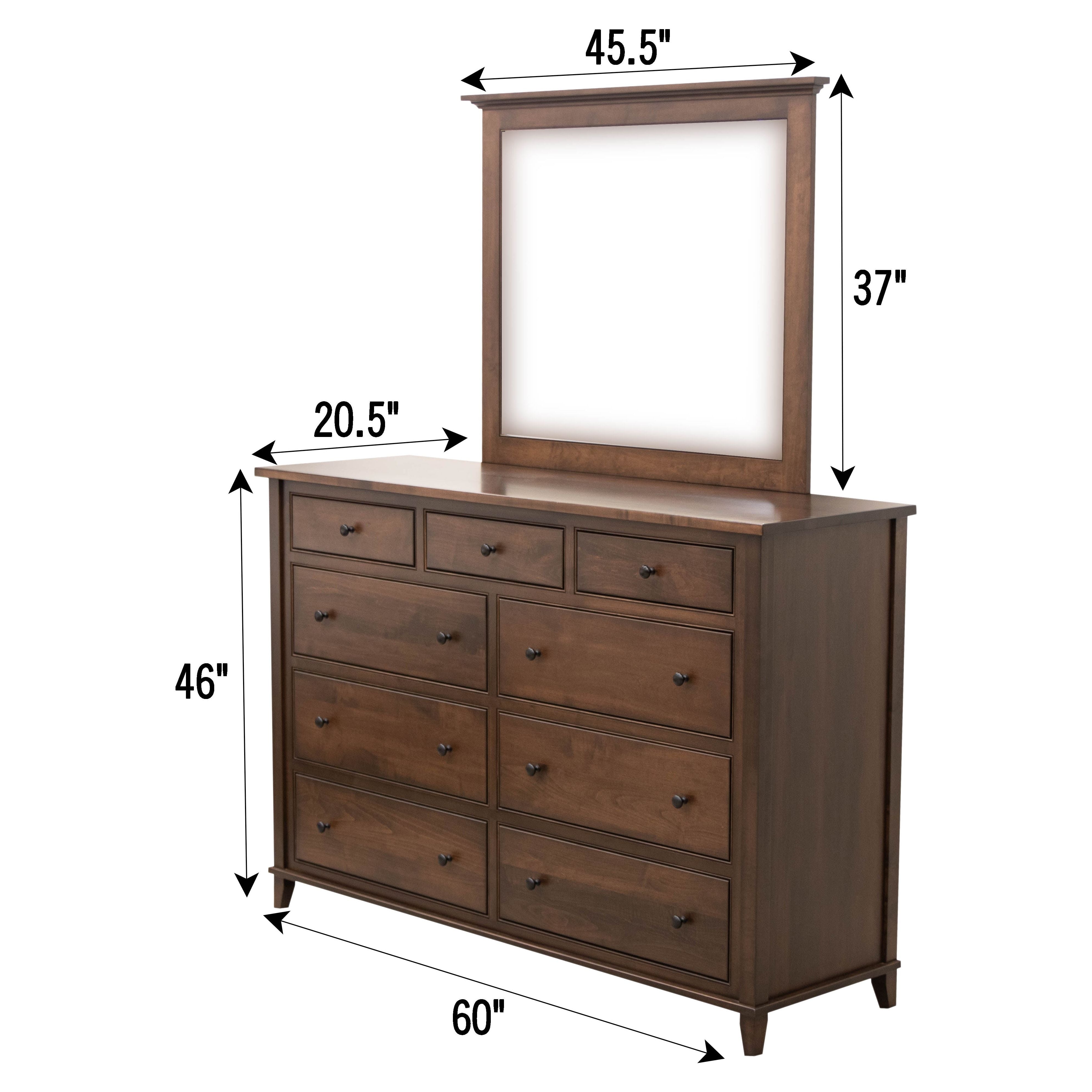 Denali 9-Drawer Tall Dresser