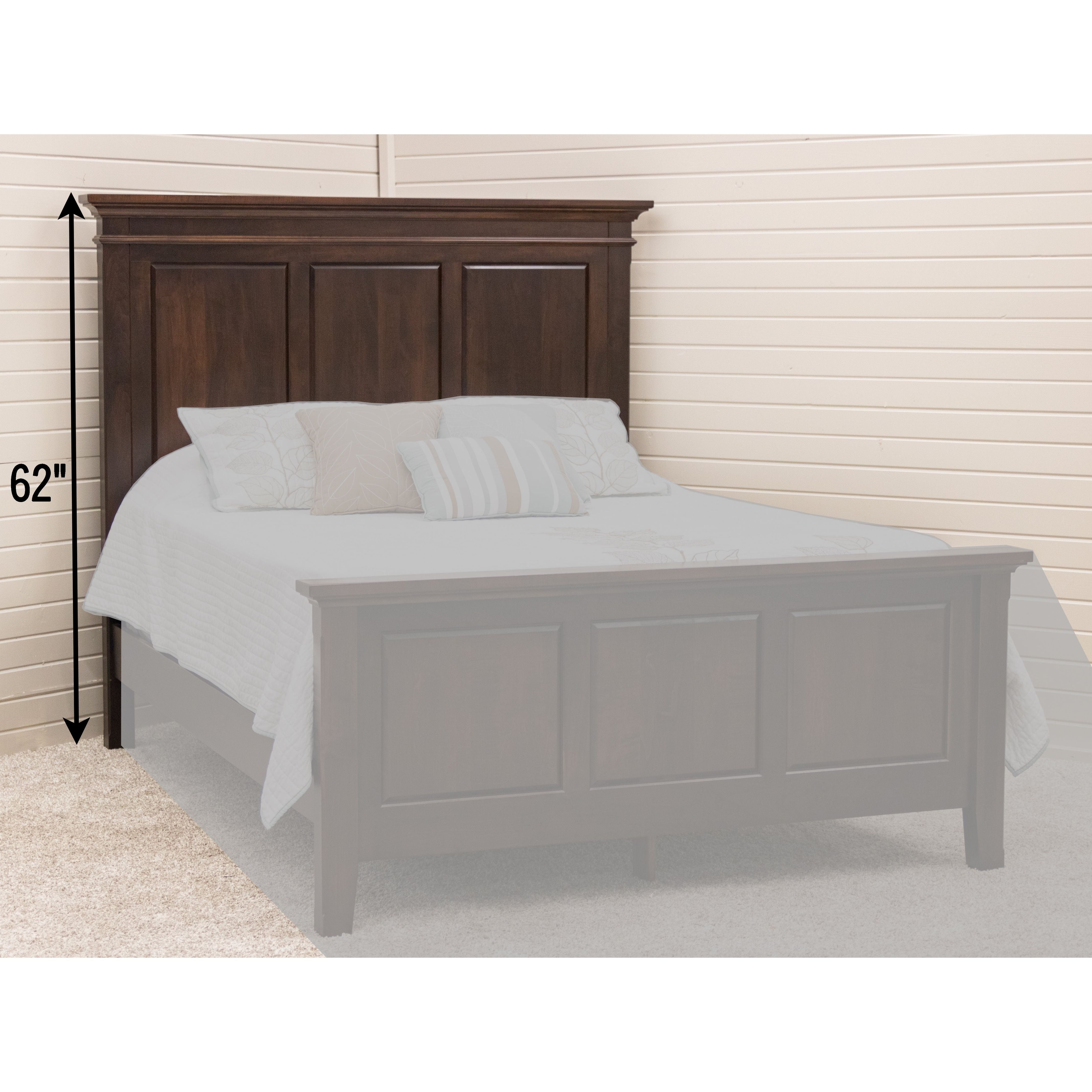 Denali Solid Wood Panel Headboard Only