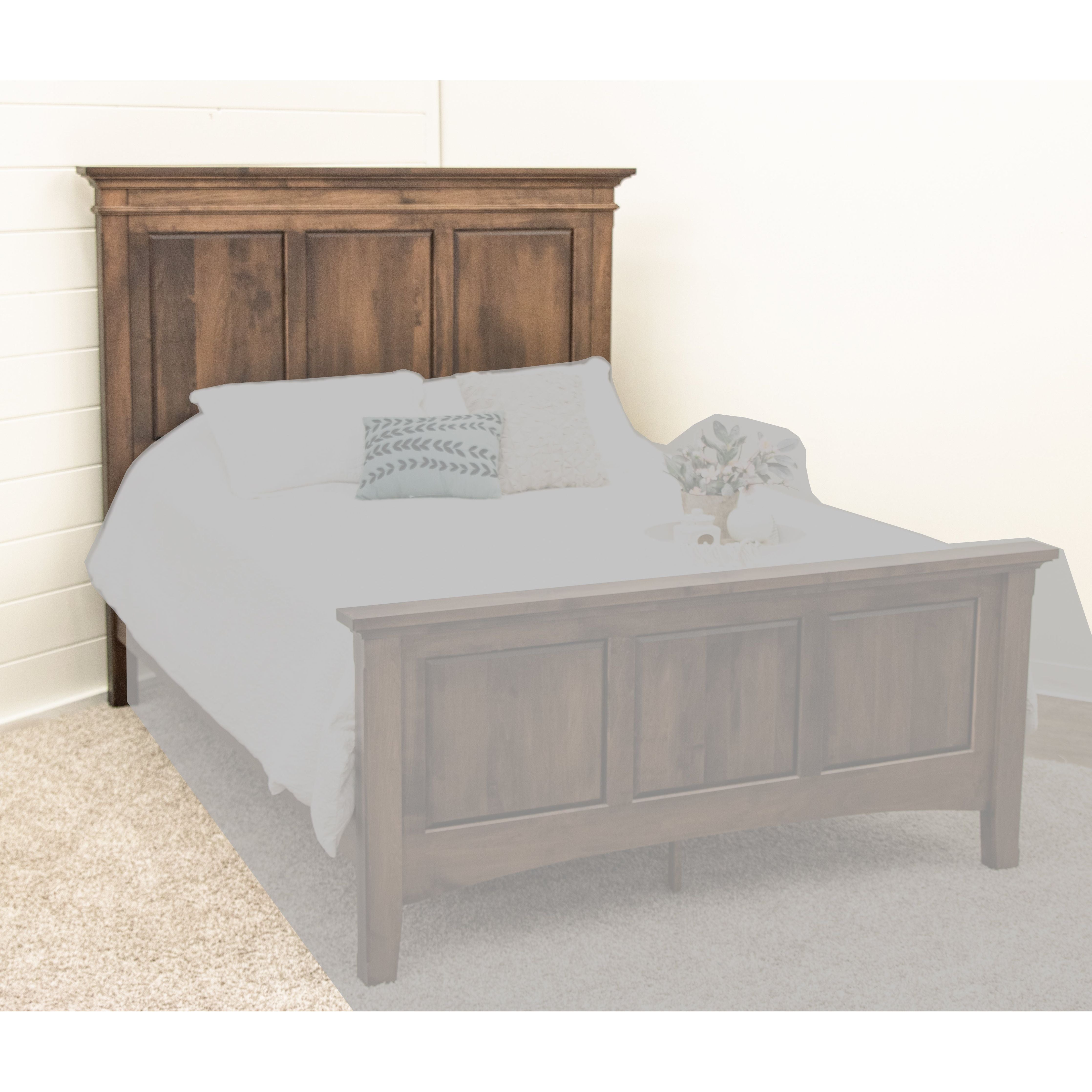 Denali Solid Wood Panel Headboard Only