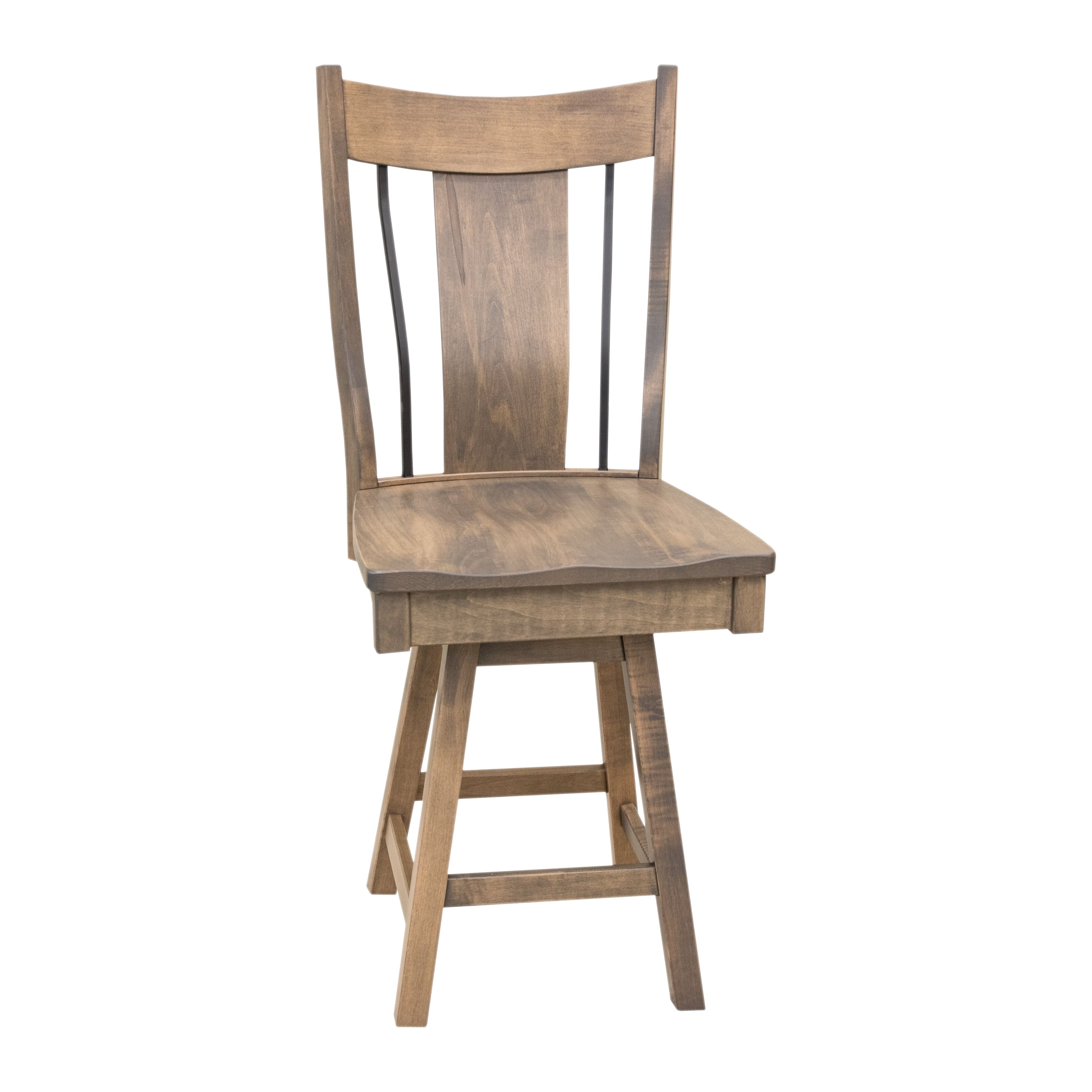 Eagle 24" Maple Wood Swivel Bar Stool | SP