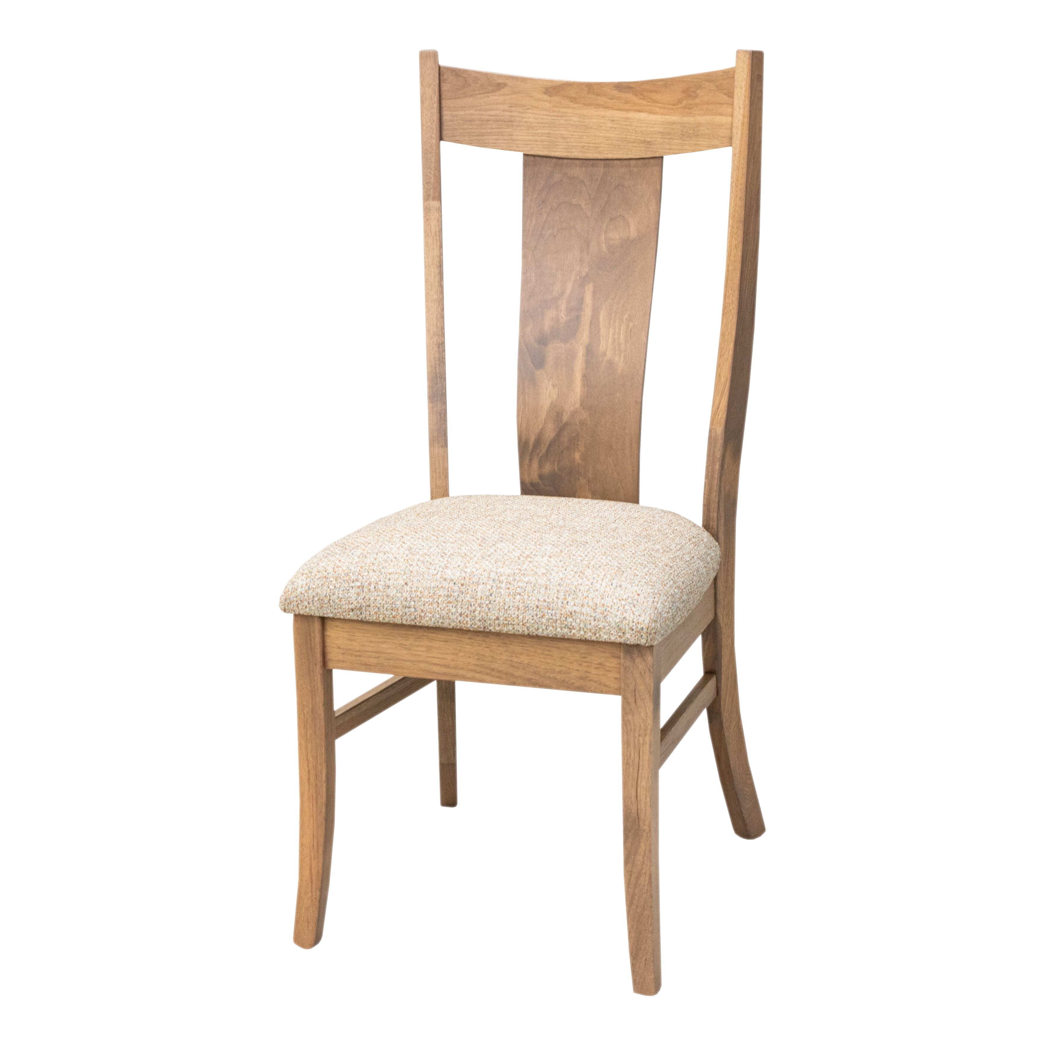 Eagle Hickory Wood Side Dining Chair with Fabric Seat | H-WB&16-150