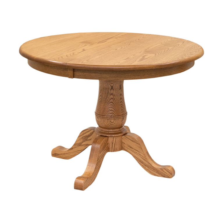 Ellington Round Solid Oak Wood Dining Table in Fruitwood