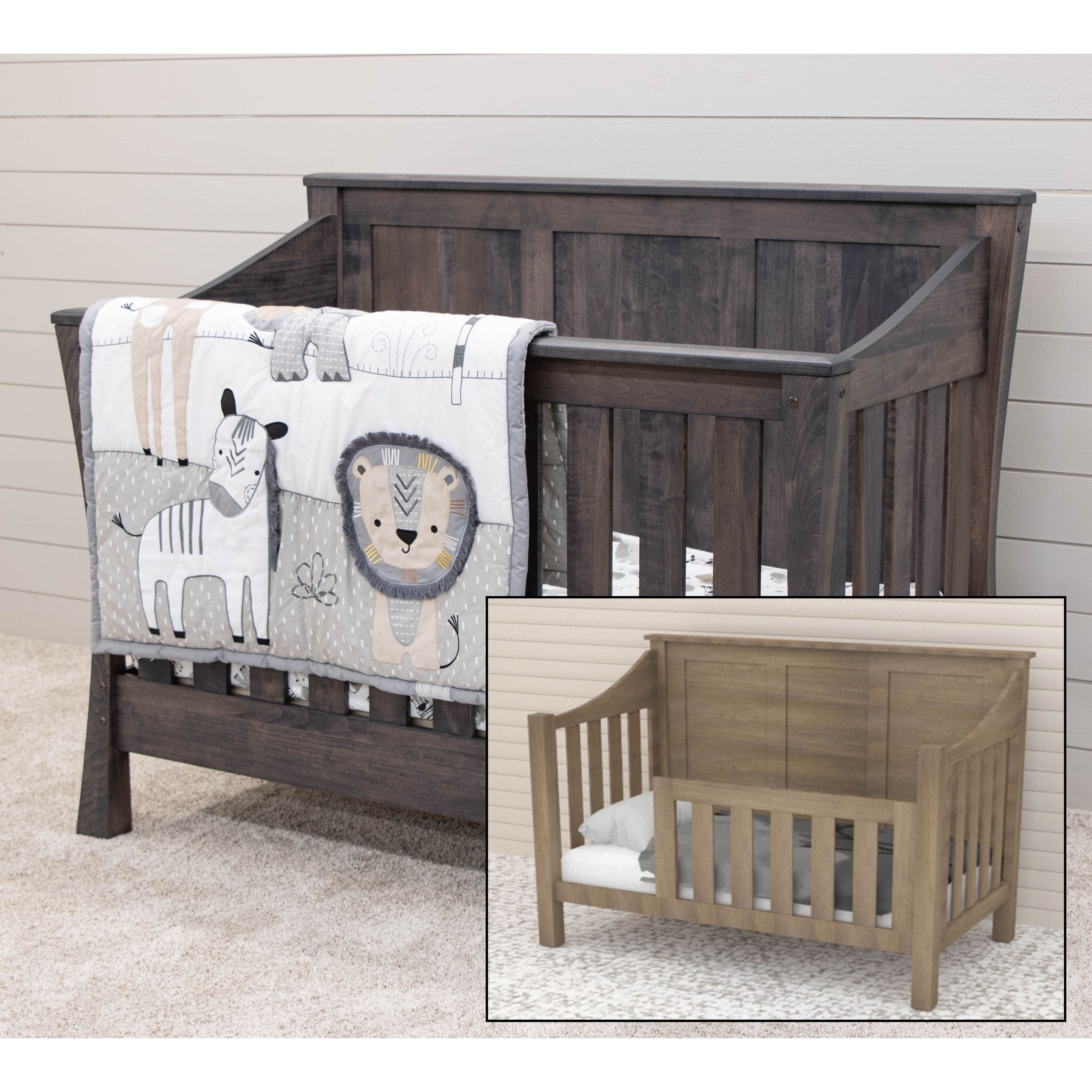 Elmo Maple Wood Convertible Crib | GS