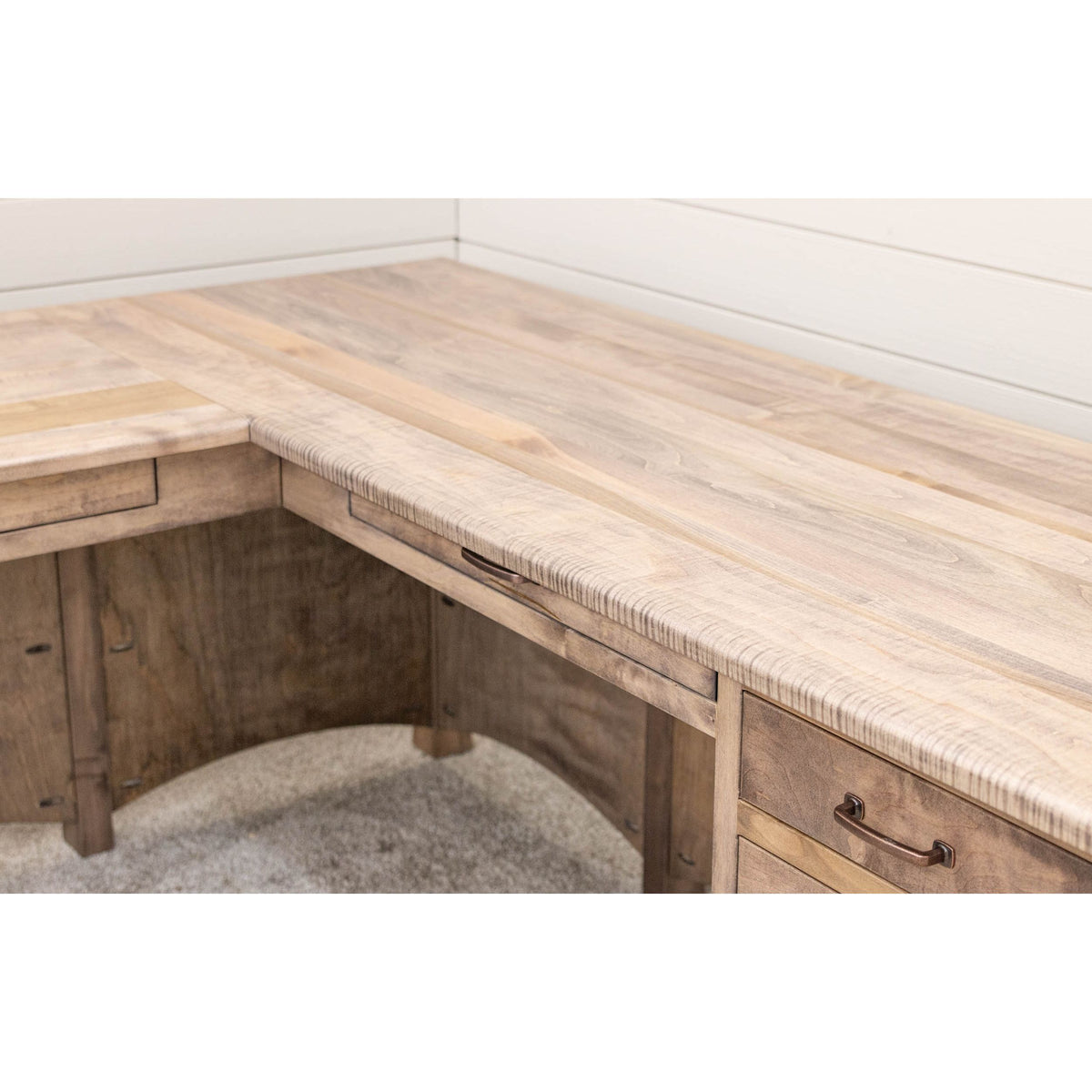 Brooklyn Maple Wood L Desk | DU