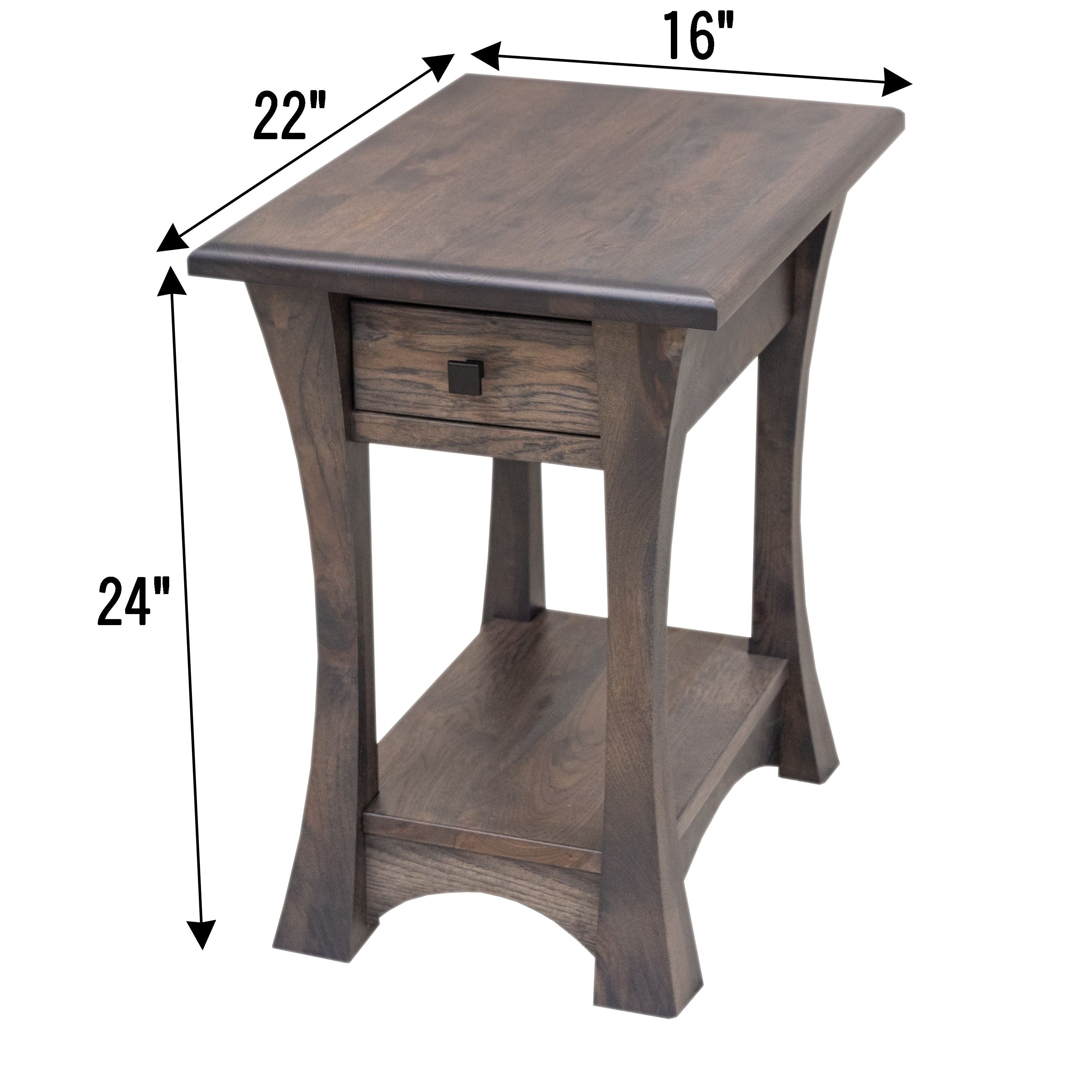 Brooklyn Small Rectangle Open End Table