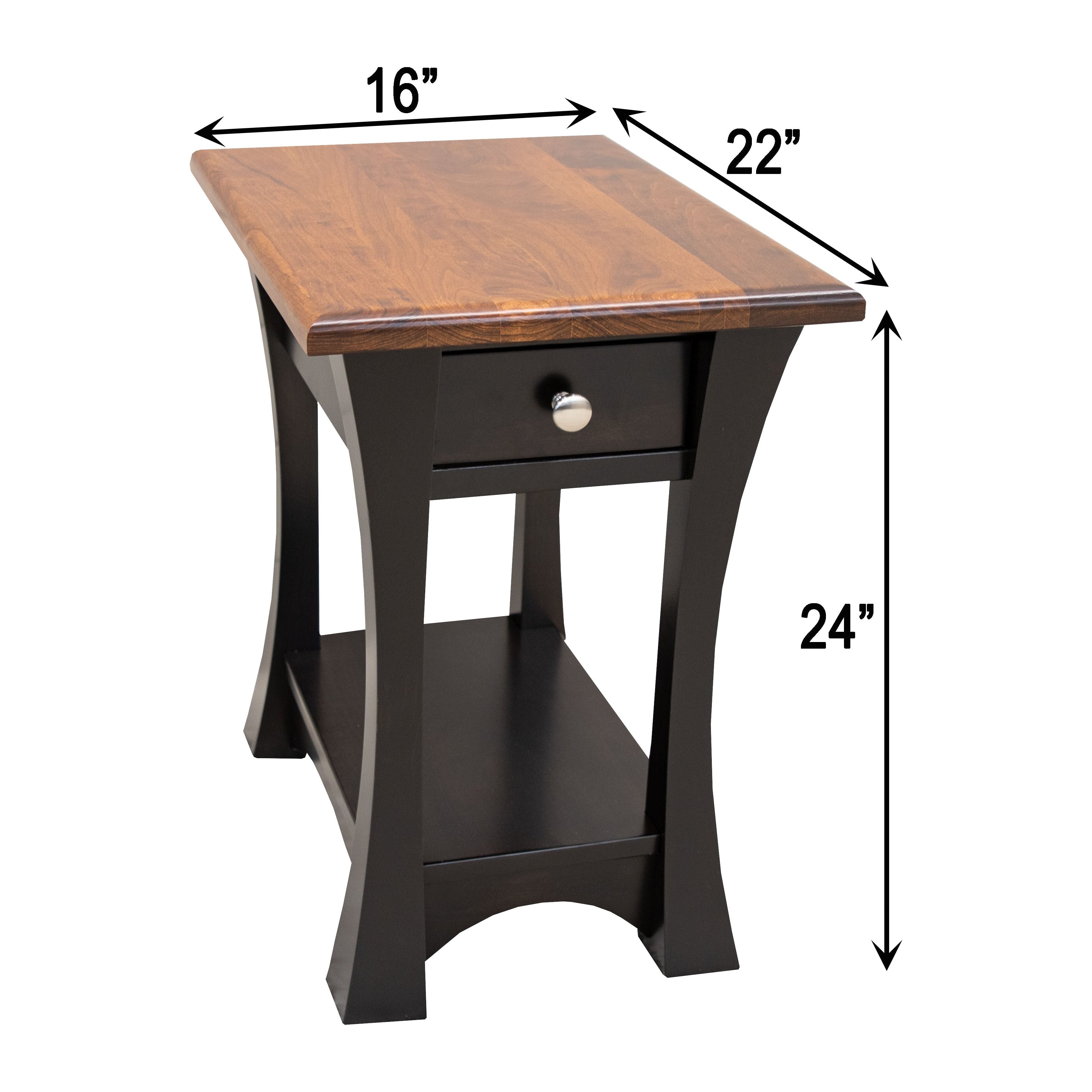 Brooklyn Small Rectangle Open End Table
