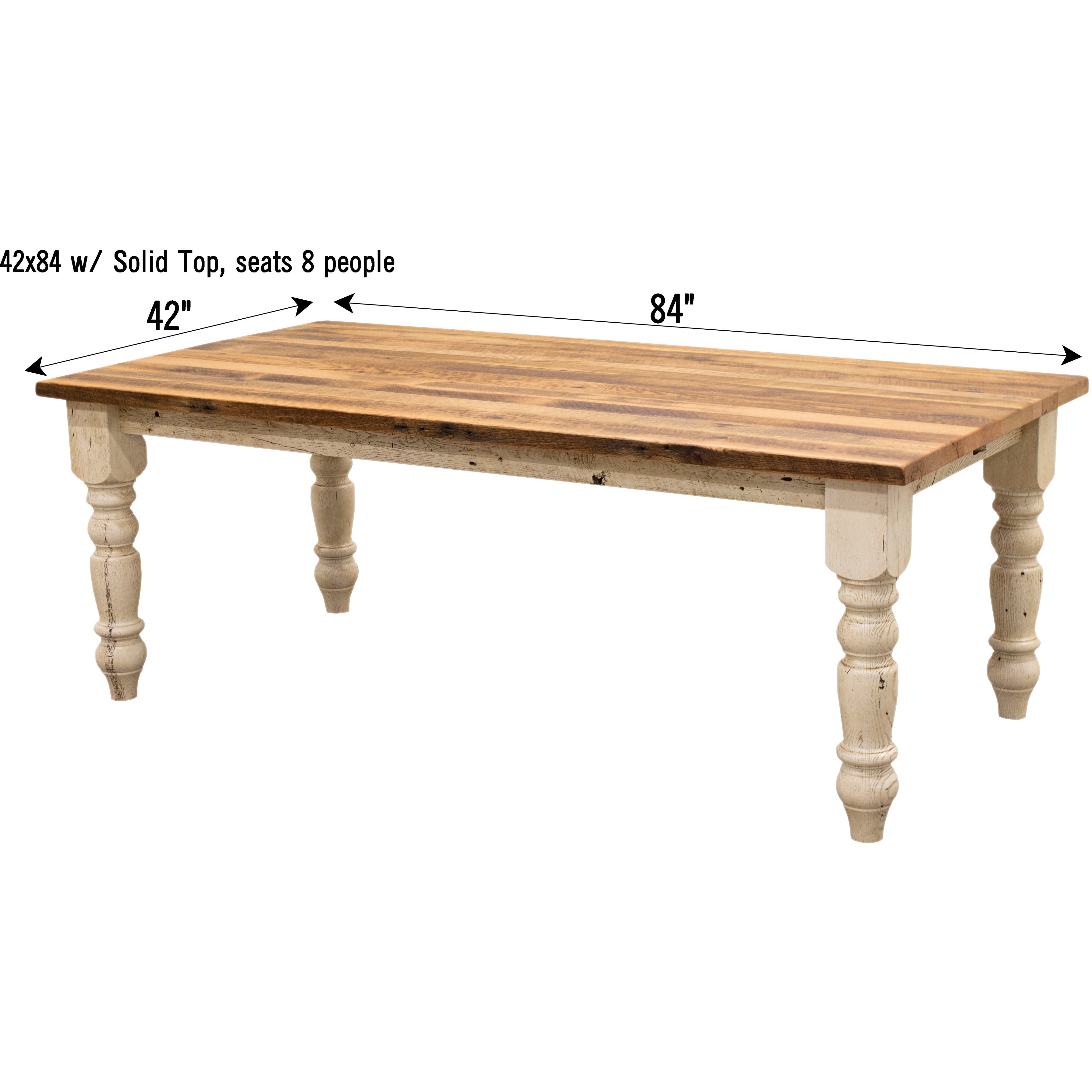 Stanford White Reclaimed Barnwood Dining Table1