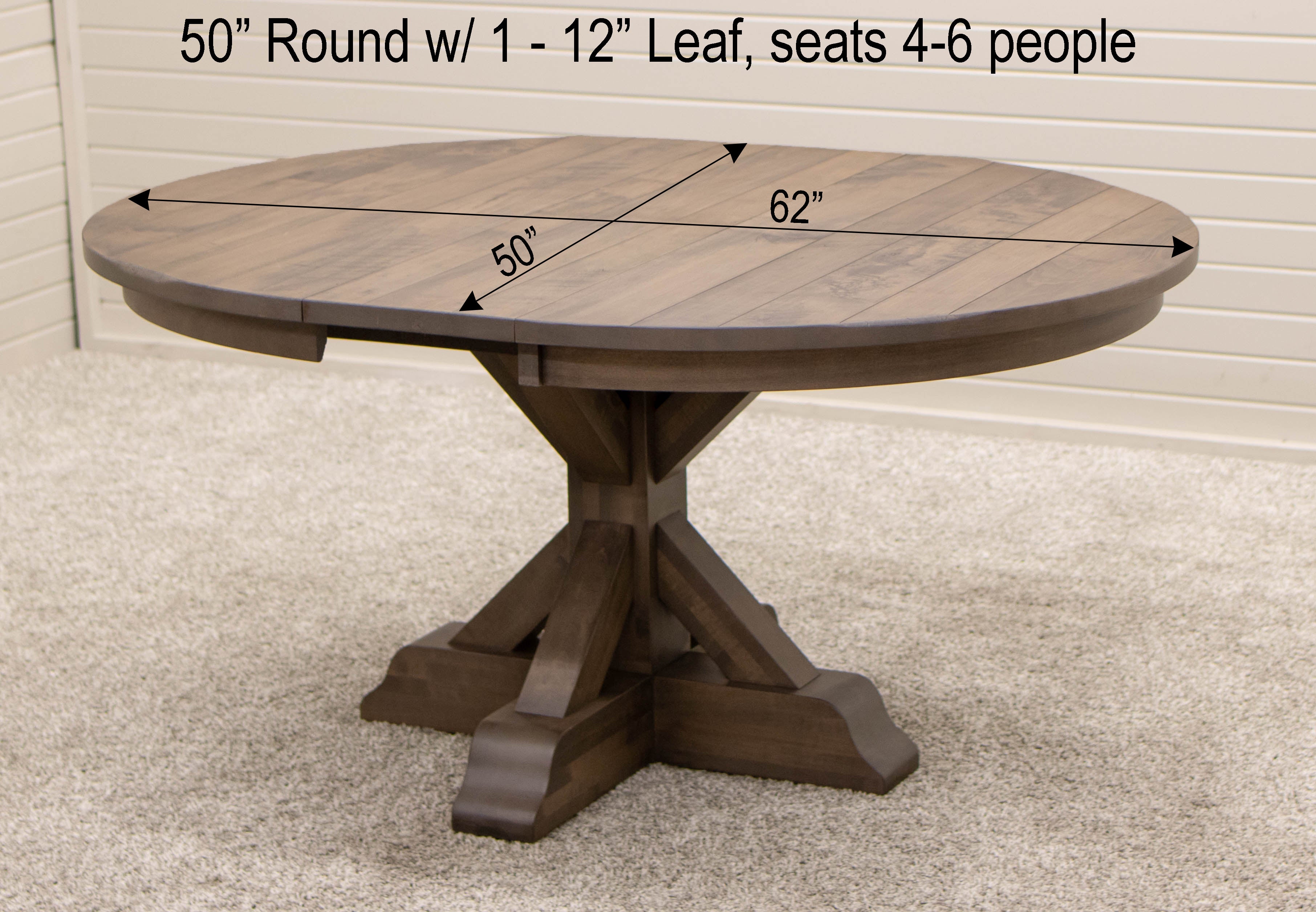 Folding Leaf Stores Inside the Table