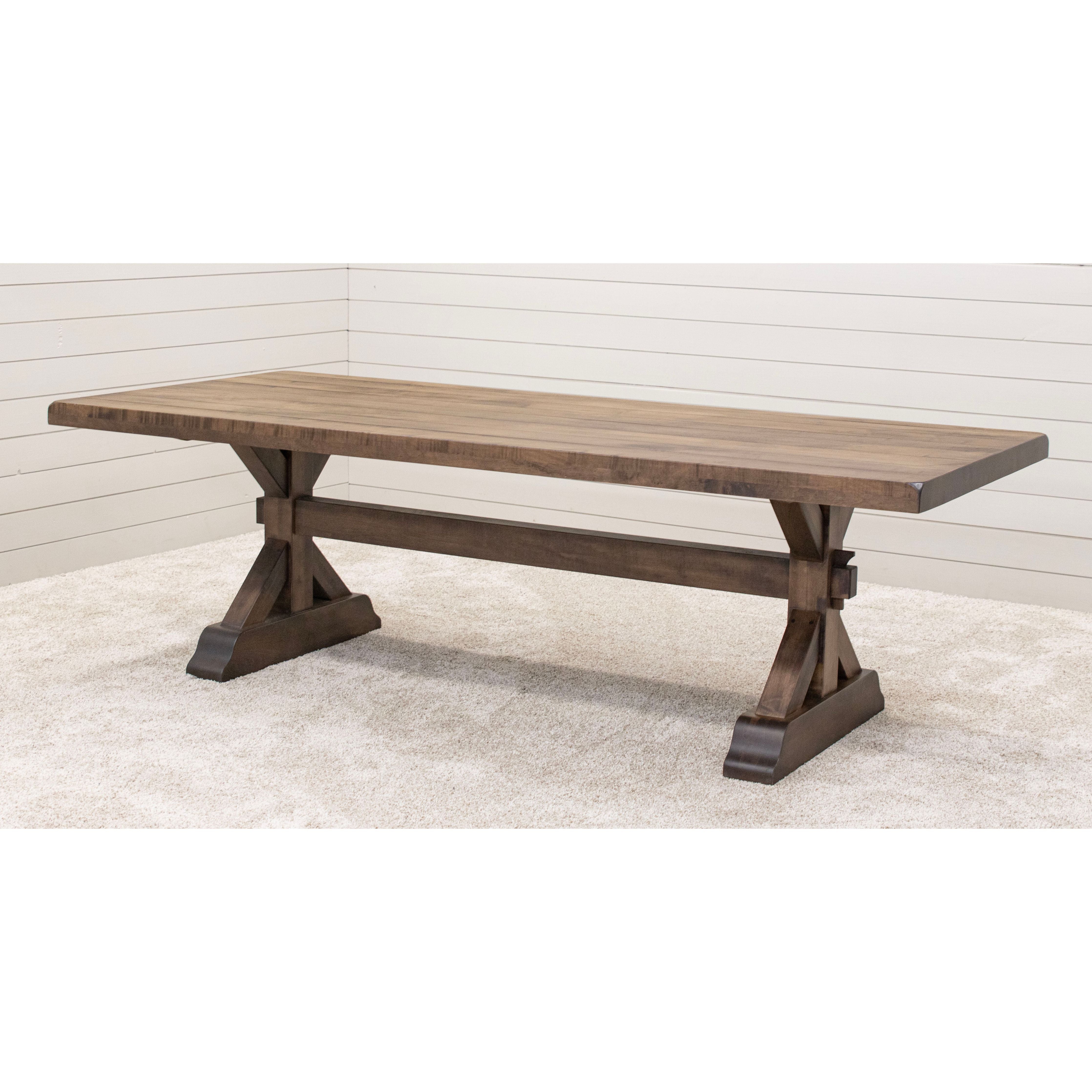 42x98 Farmhouse Trestle Dining Table