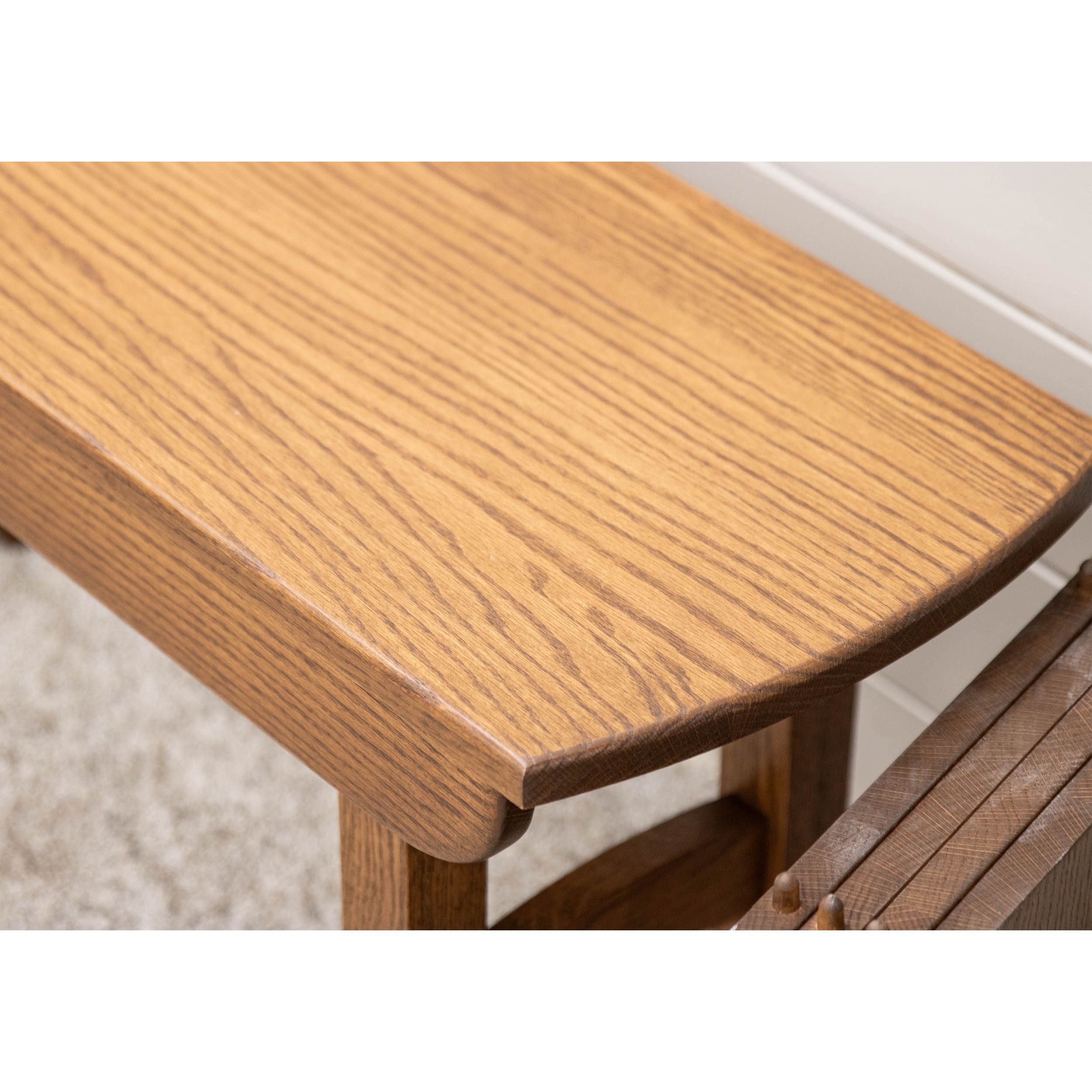 Shaker Hill Solid Oak Wood Extendable Dining Set for 6-10
