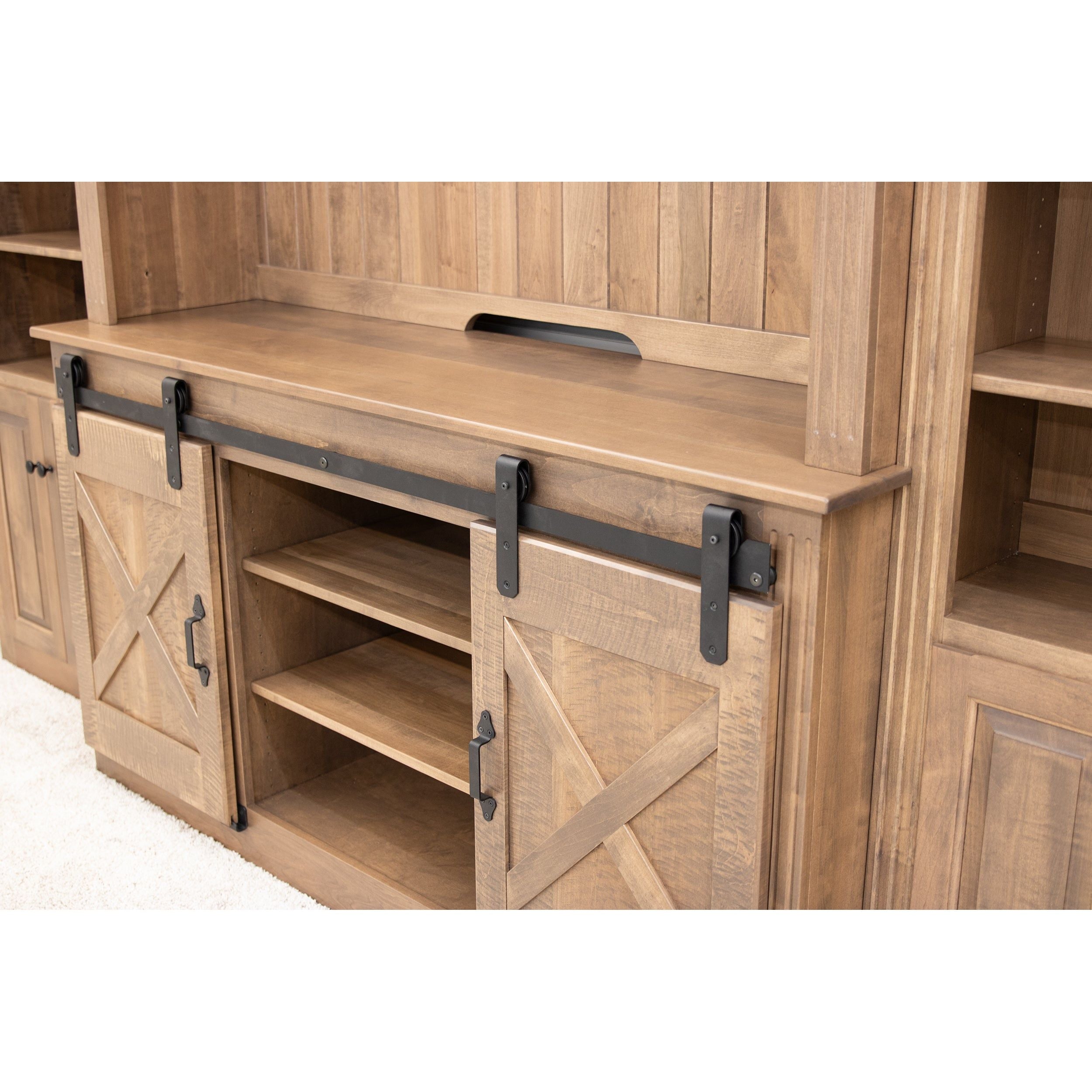 Hampton Barn Door Entertainment Center
