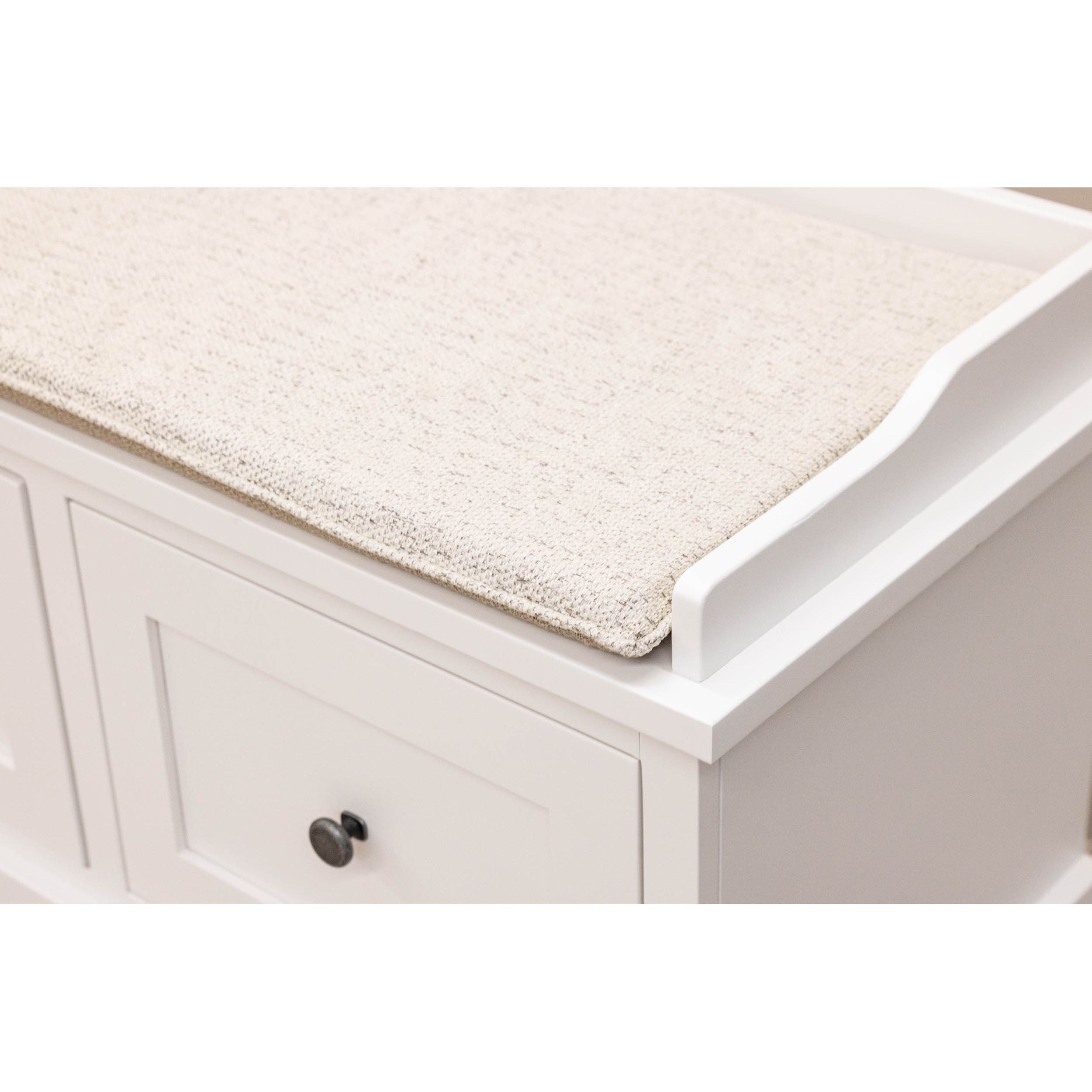 Hartford White Maple Wood Mudroom Storage Bench | DW