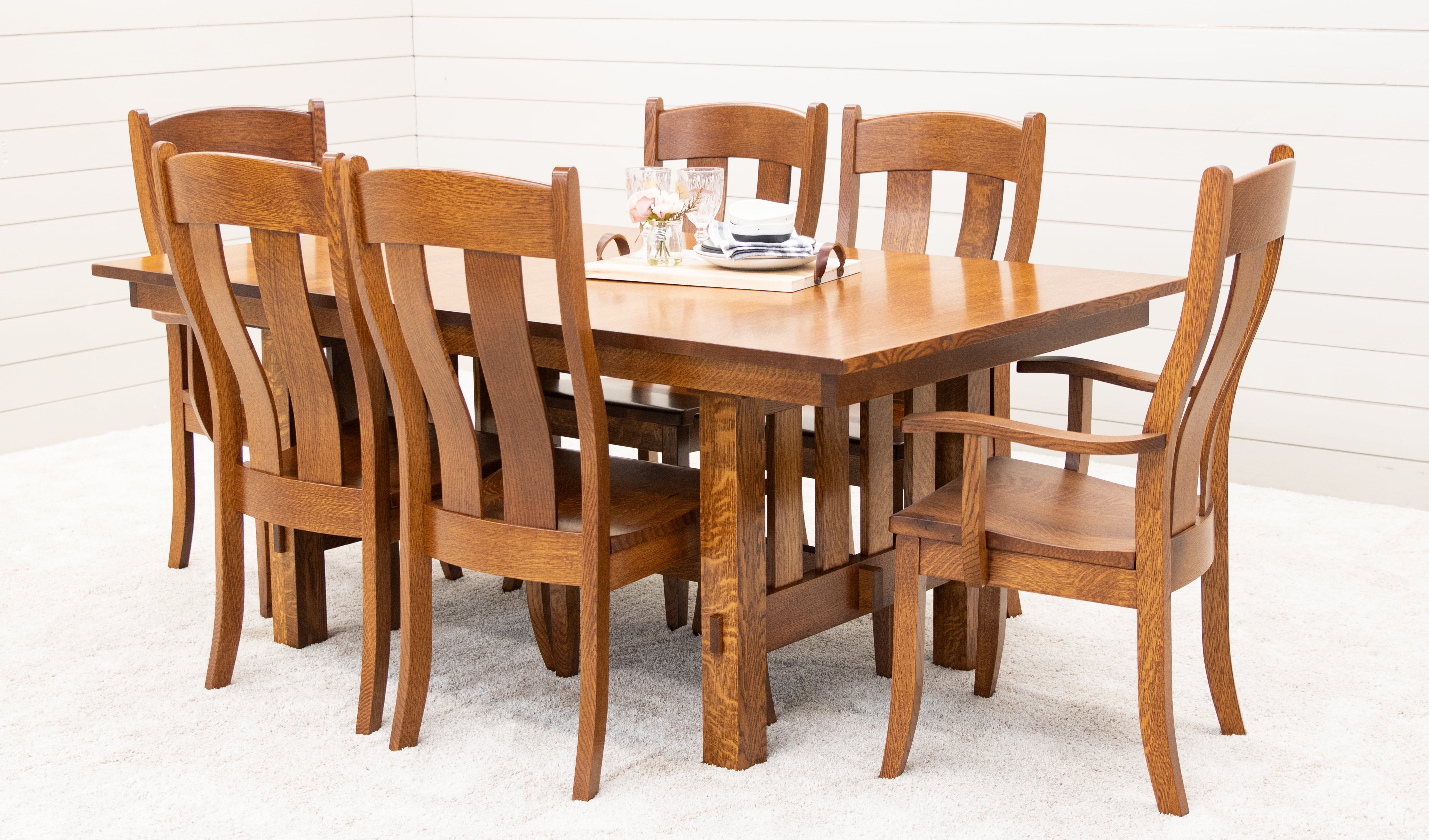 Solid Oak Dining Table Guide Classic Amish Dining Tables