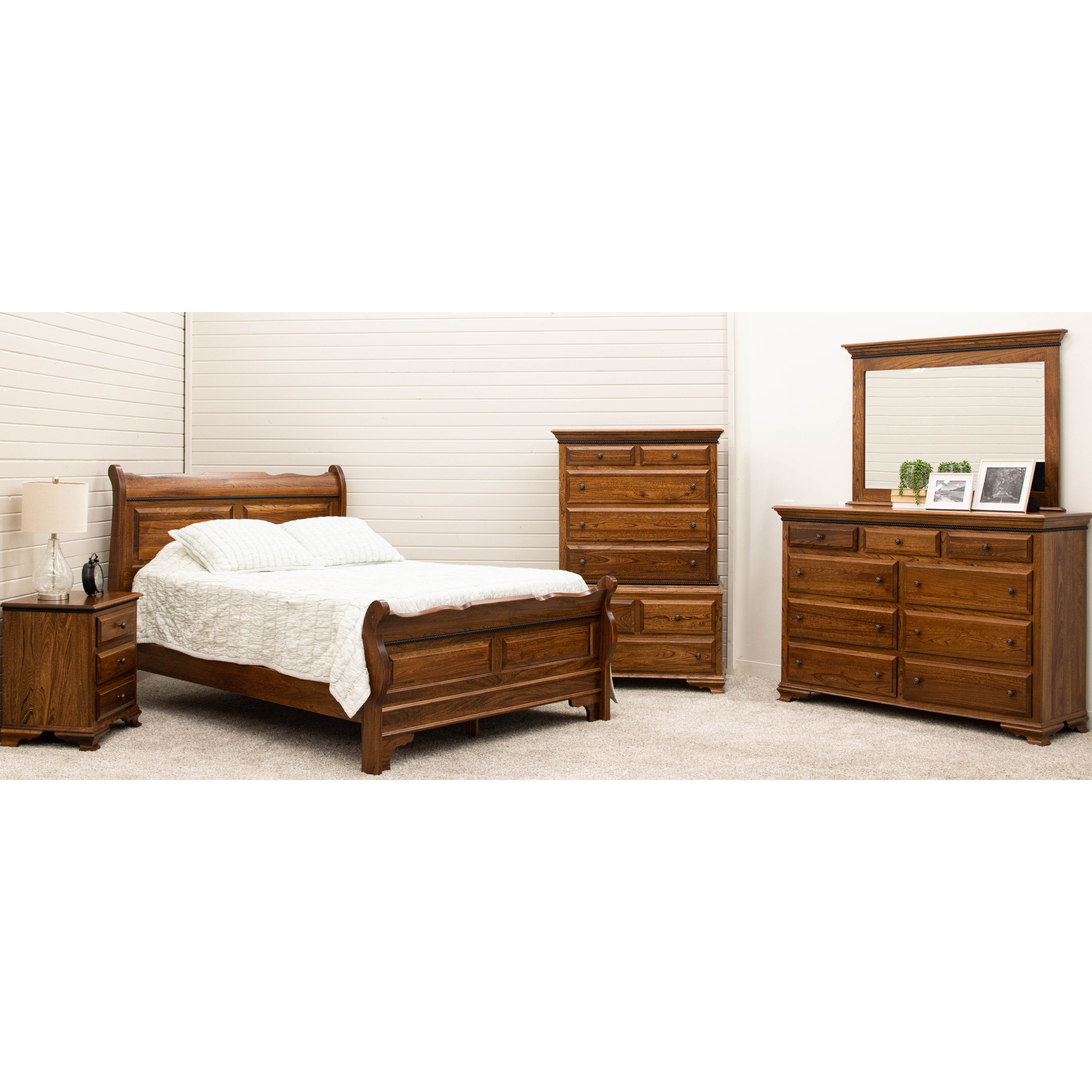 Heritage Sleigh Solid Wood Headboard Only