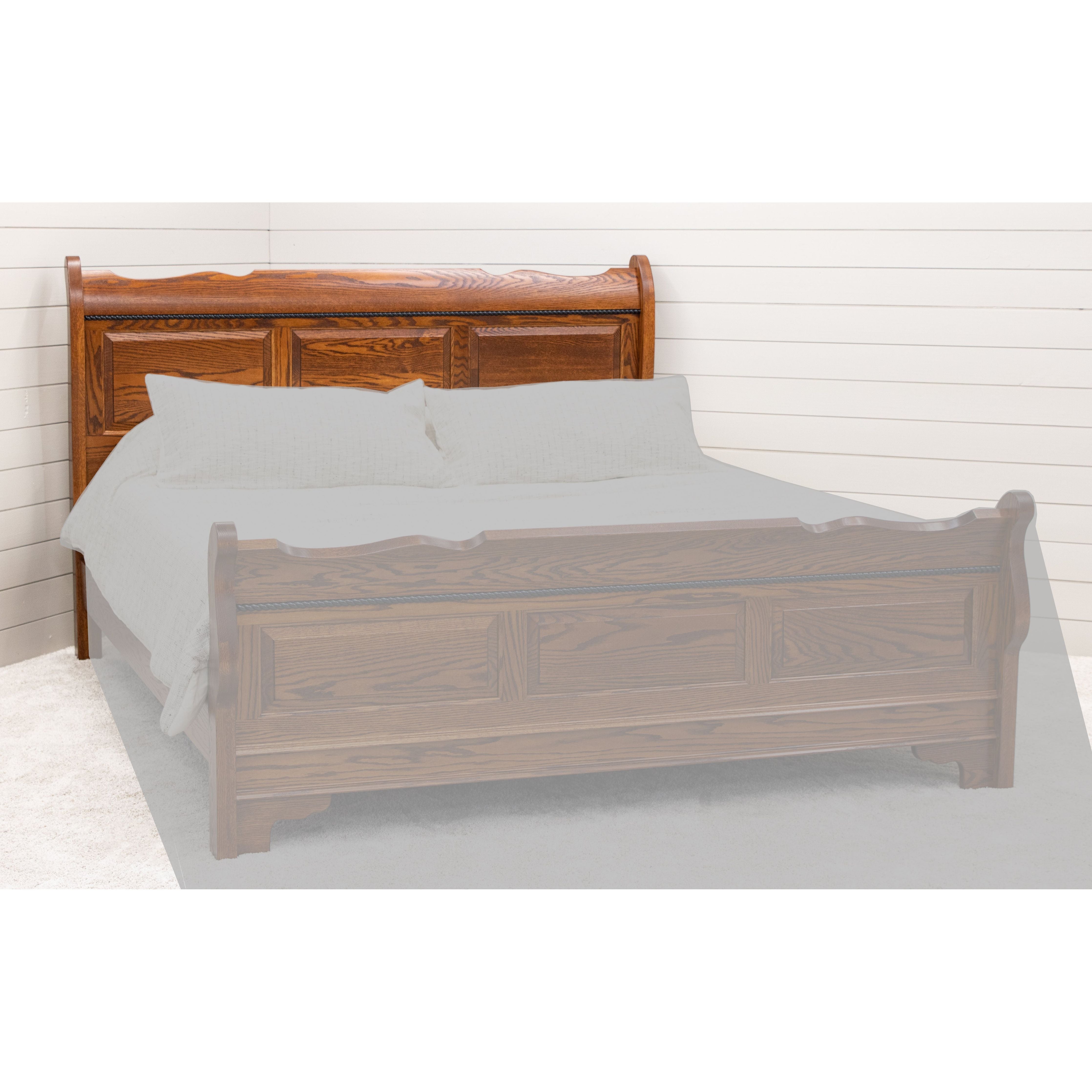 Heritage Sleigh Solid Wood Headboard Only