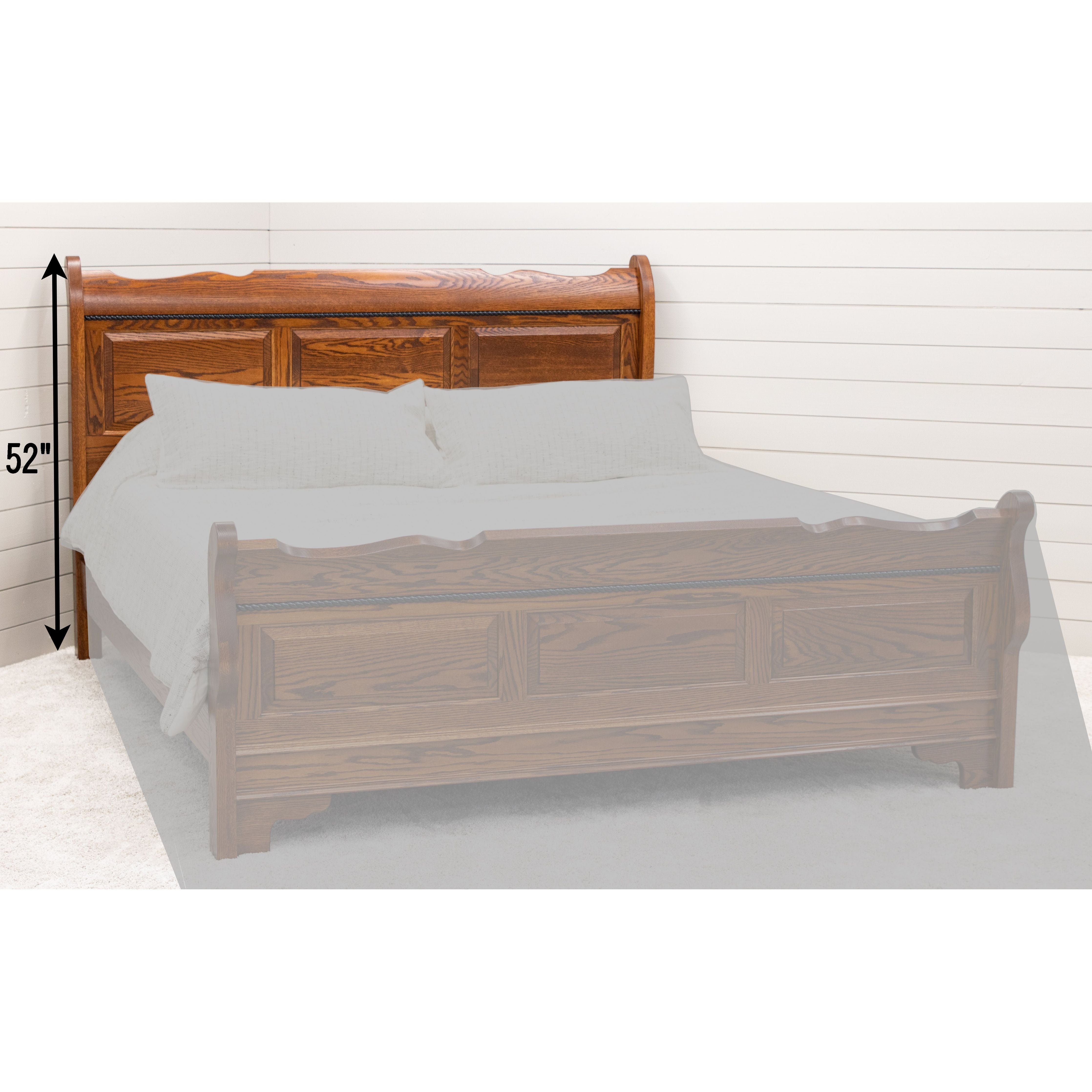 Heritage Sleigh Solid Wood Headboard Only