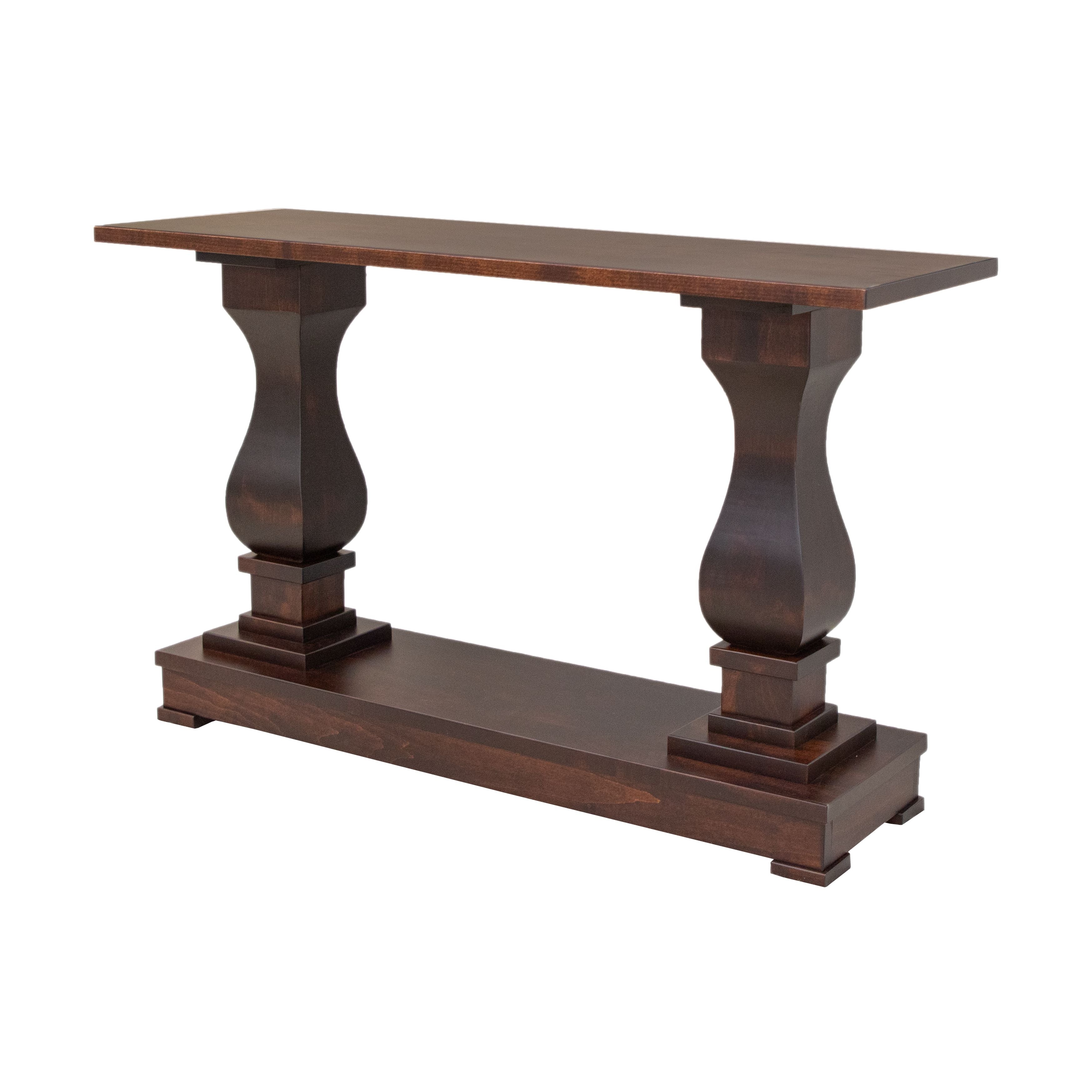 Hillside Maple Wood Pedestal Console Table | RC