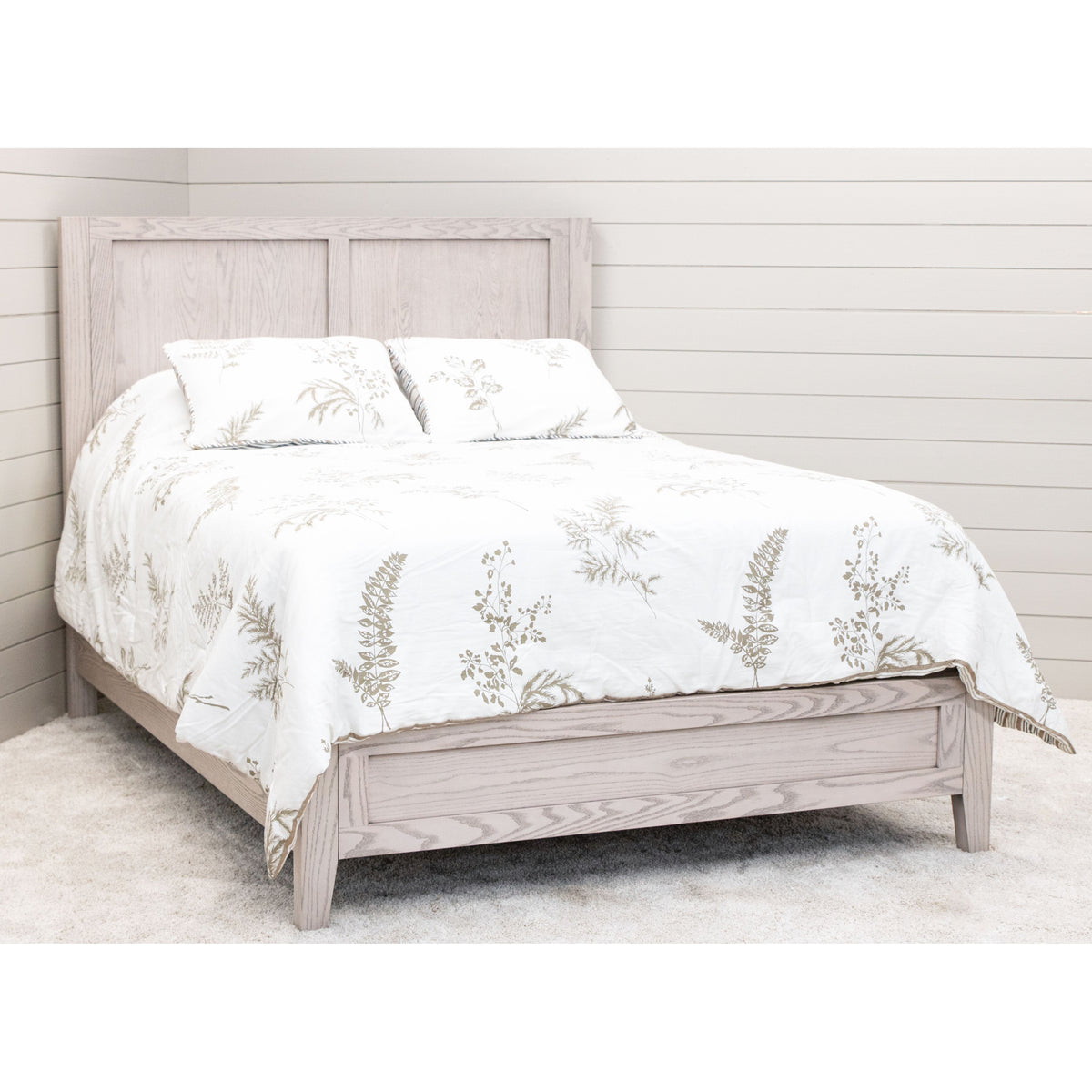 Hilton Full Oak Wood Storage Platform Bed | SS