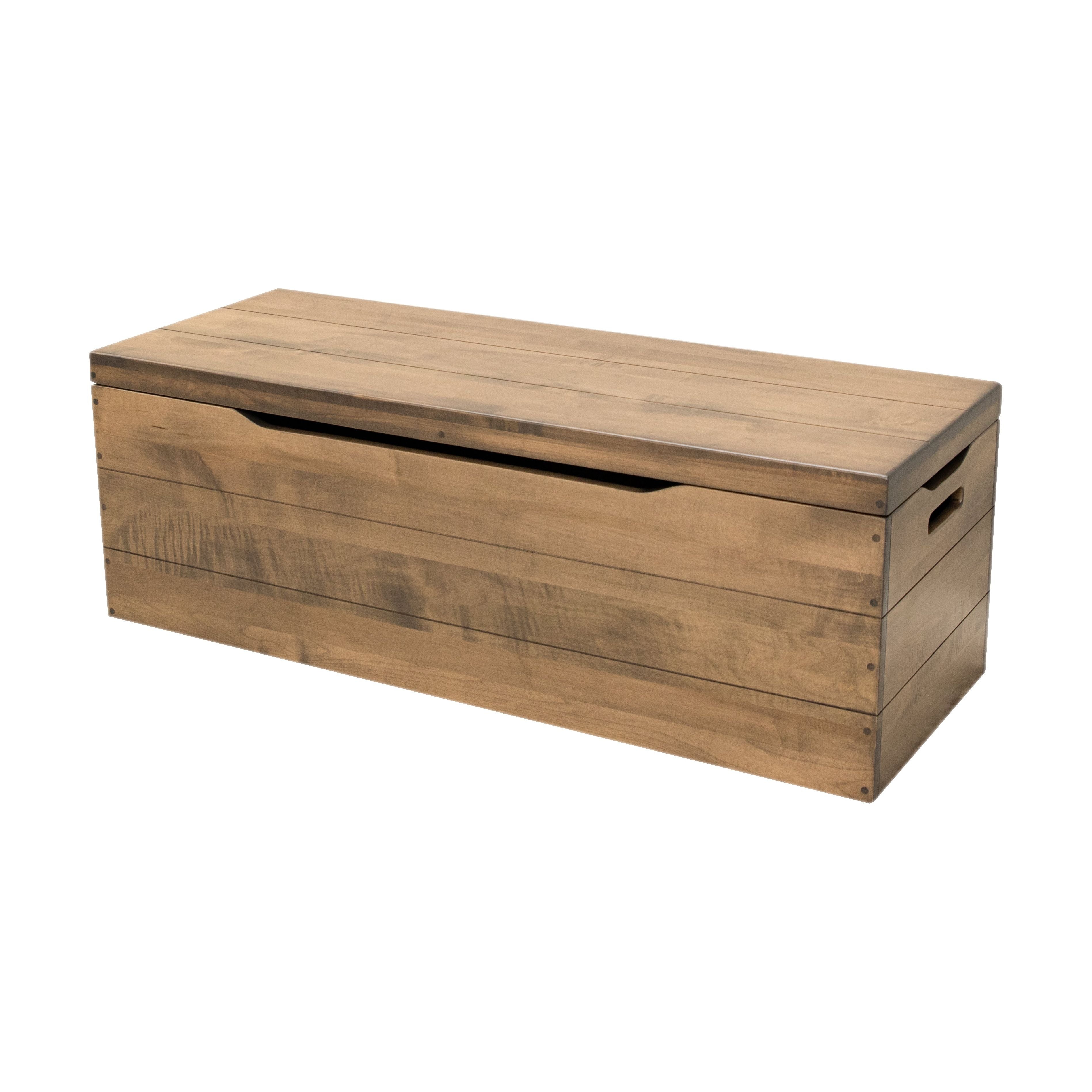 Hobby Toy Box in Solid Maple Wood with Sandy Point Finish