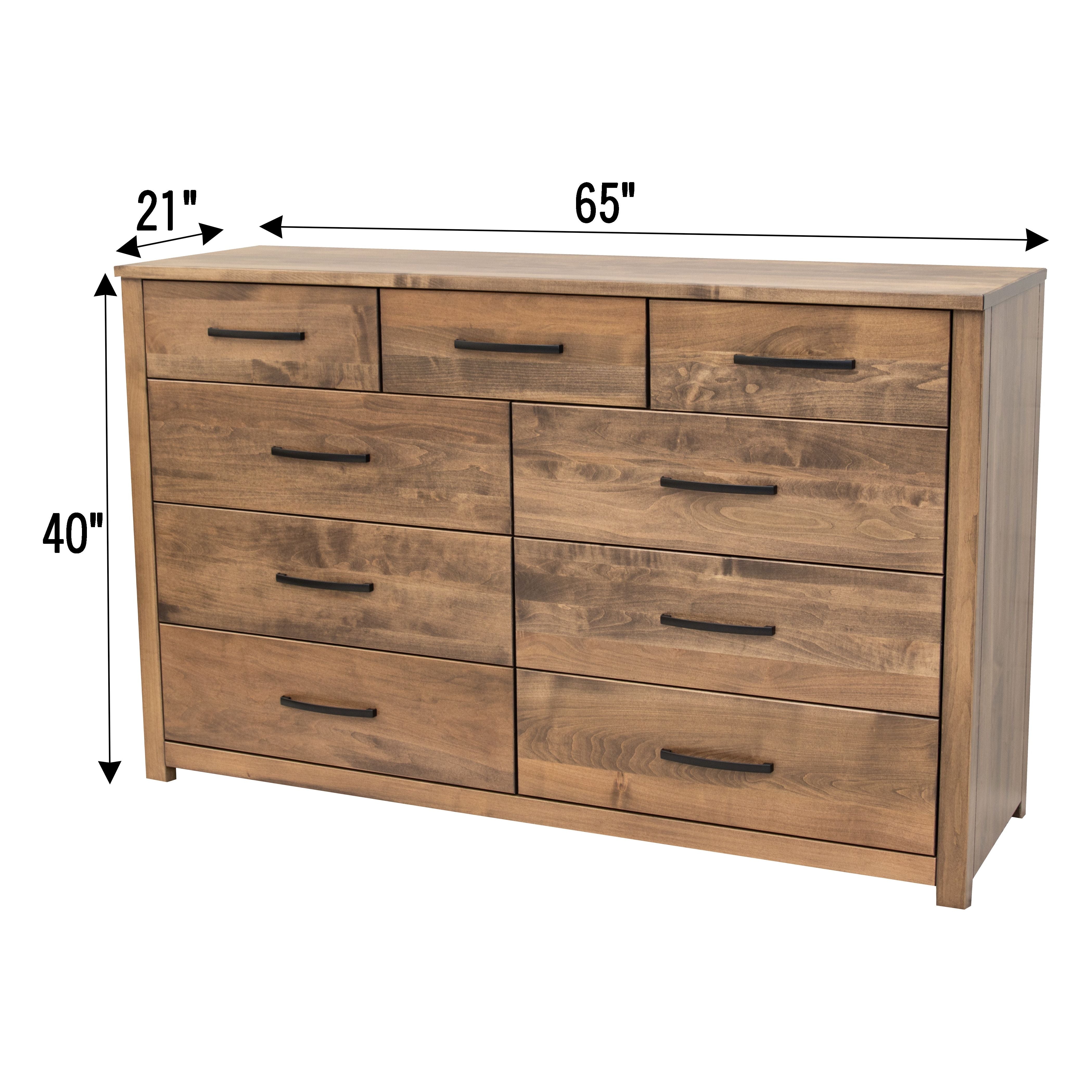 Hudson 9-Drawer Tall Dresser
