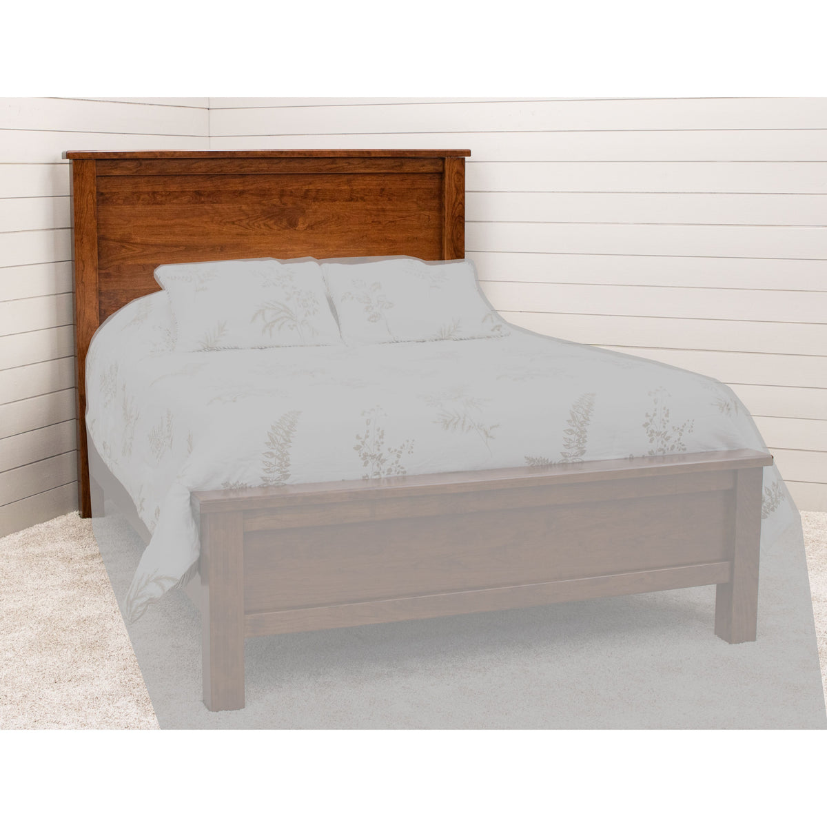 Jackson California King Cherry Wood Storage Platform Bed | ASB