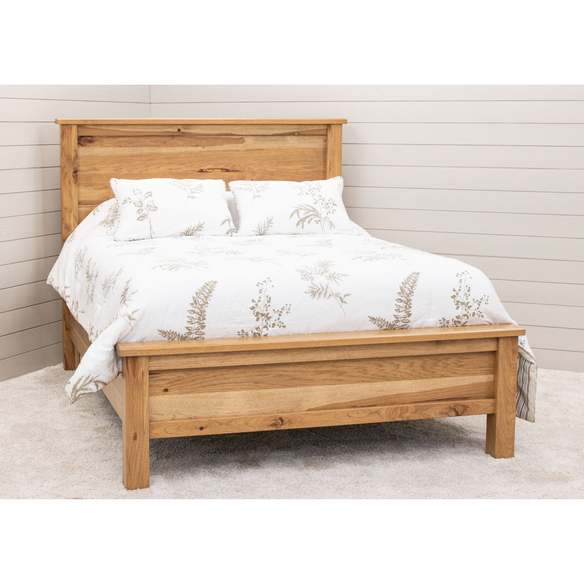 Jackson Queen Hickory Wood Storage Platform Bed | WB