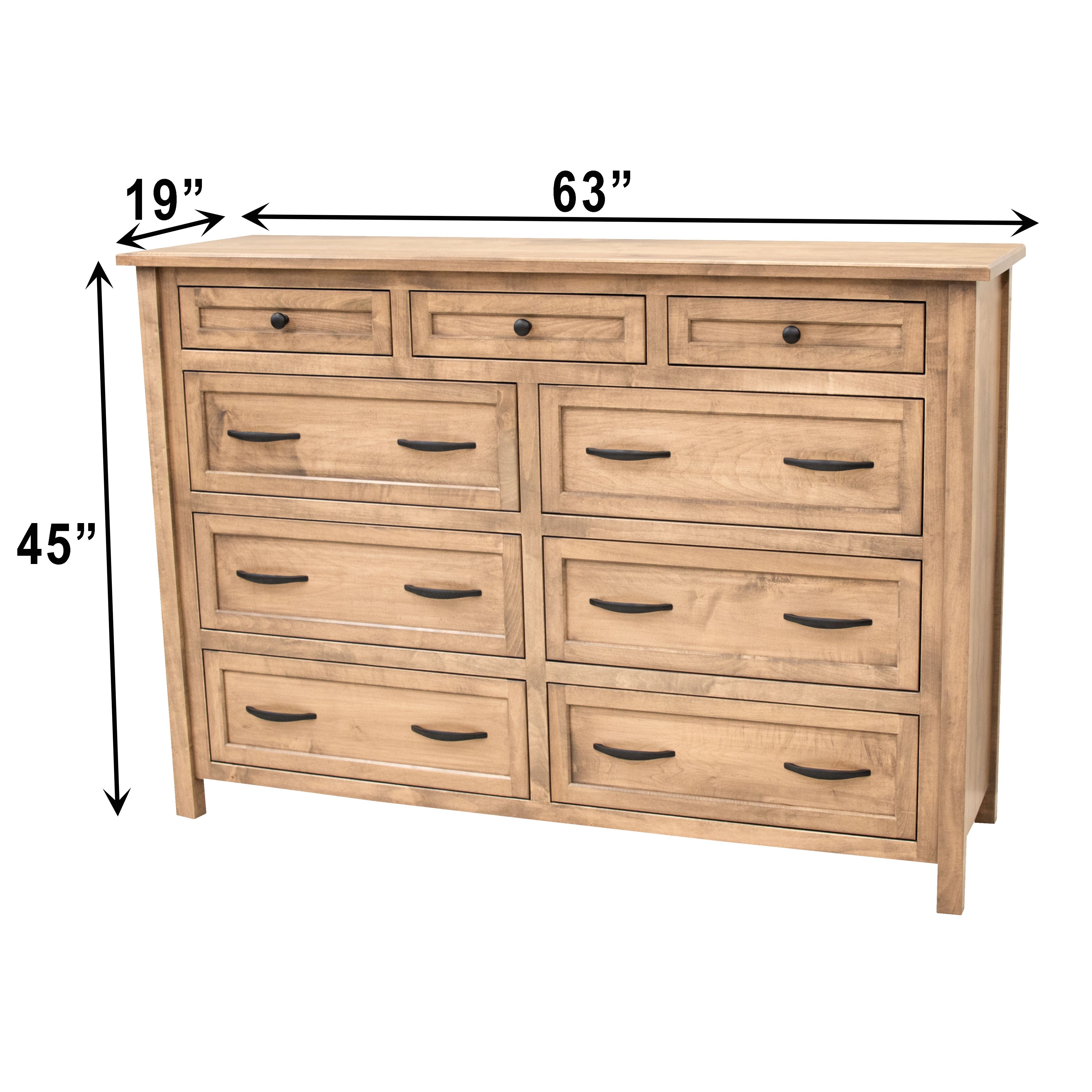 Jackson 9-Drawer Tall Dresser