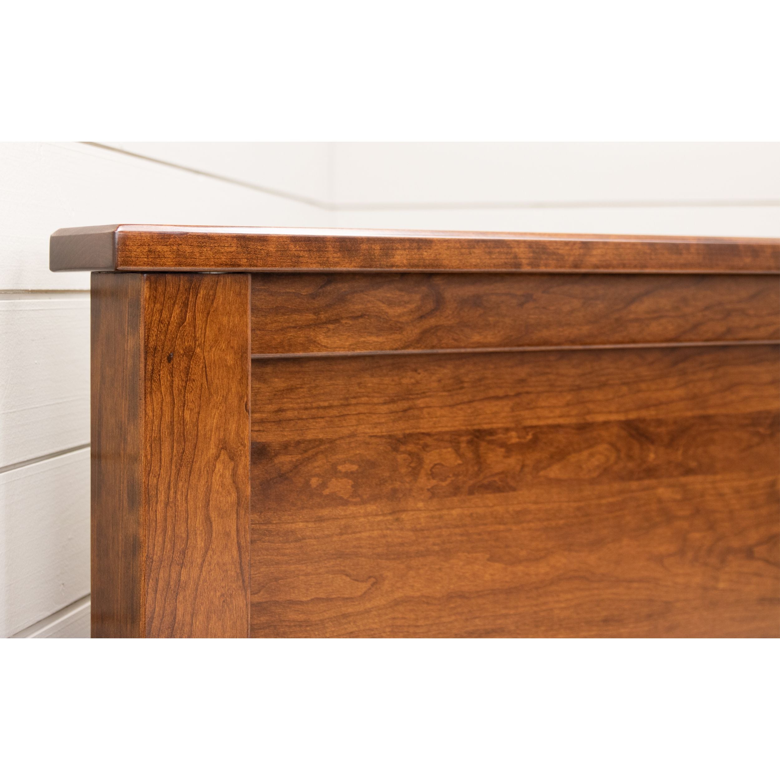 Jackson Solid Rustic Hickory Wood Headboard Only in Willowbend Color
