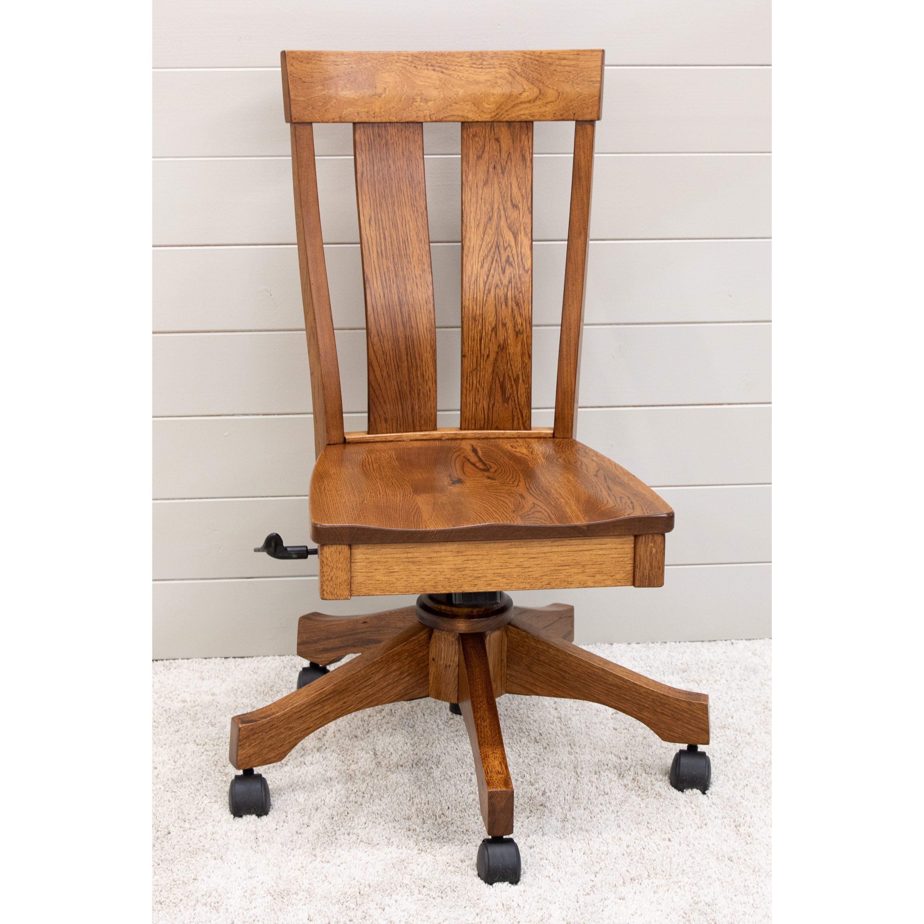 Kinglet Rustic Hickory Wood Office Chair