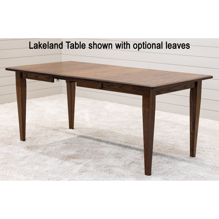 Lakeland Shaker Solid Maple Wood Small Rectangle Kitchen Table