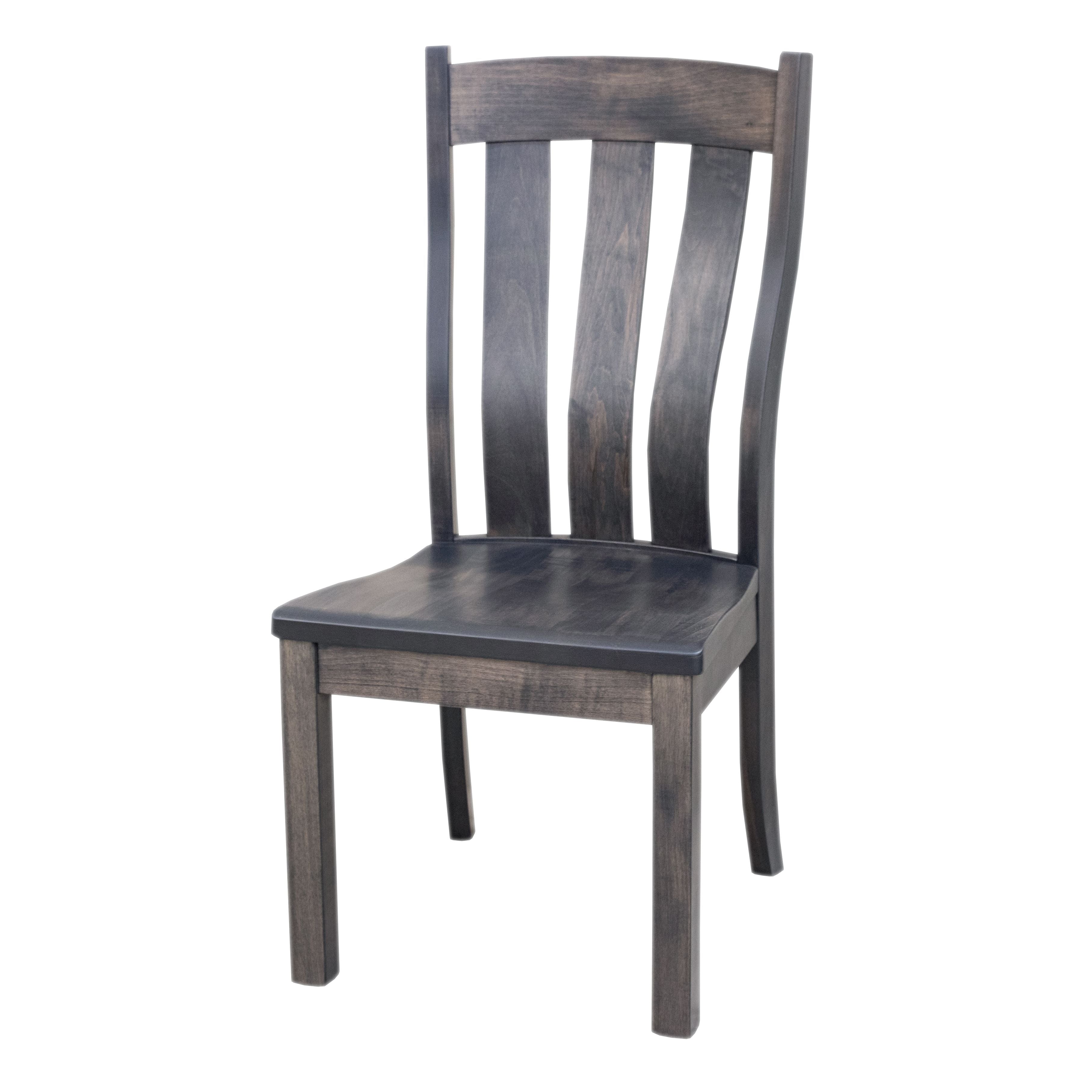 Shaker Mid Century Gray Maple Wood Dining Table Set for 6