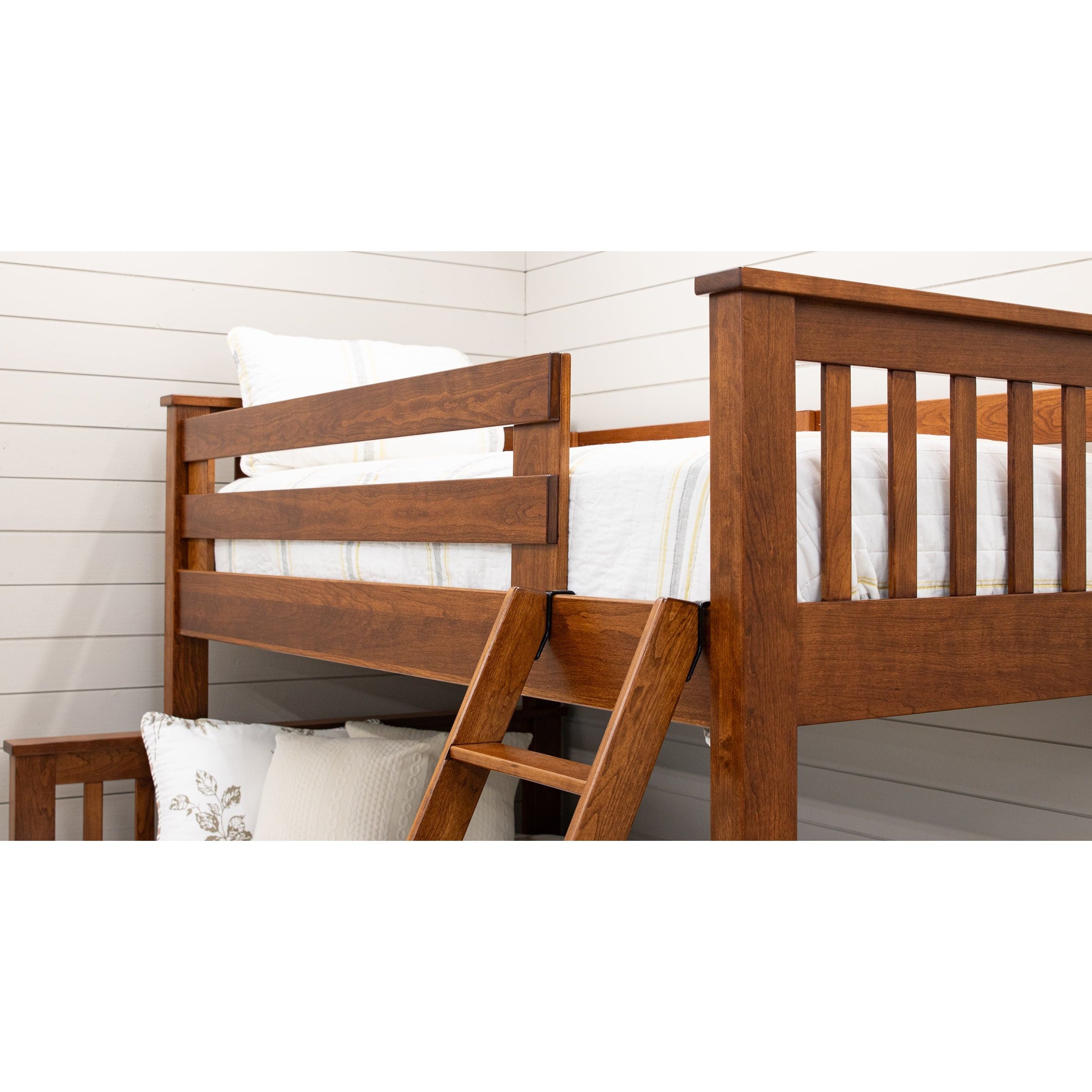 Mission Twin Over Full Bunk Bed with Ladder