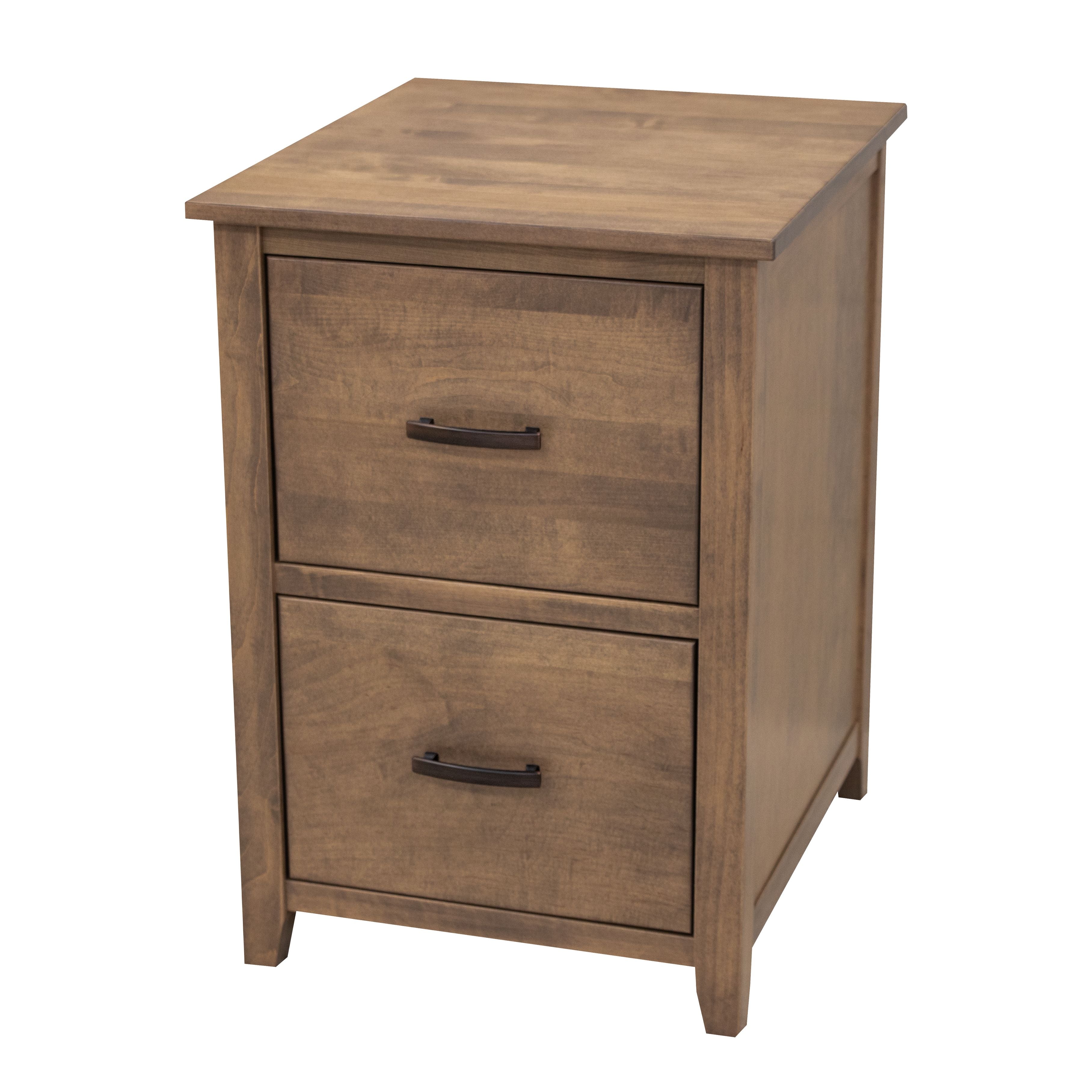 Manhattan Maple Wood 2-Drawer File Cabinet | CO