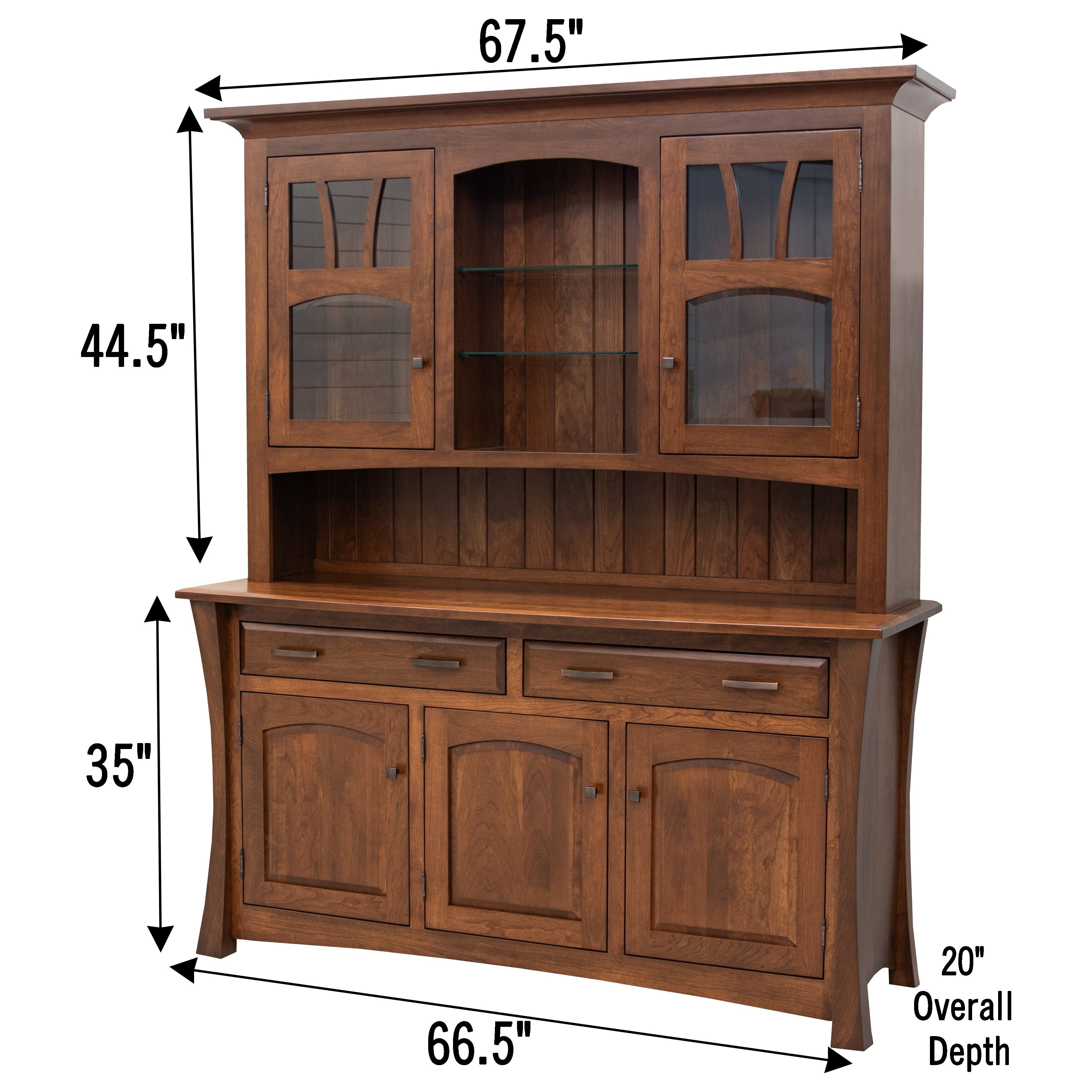 Manhattan Cherry Wood Hutch | ASB