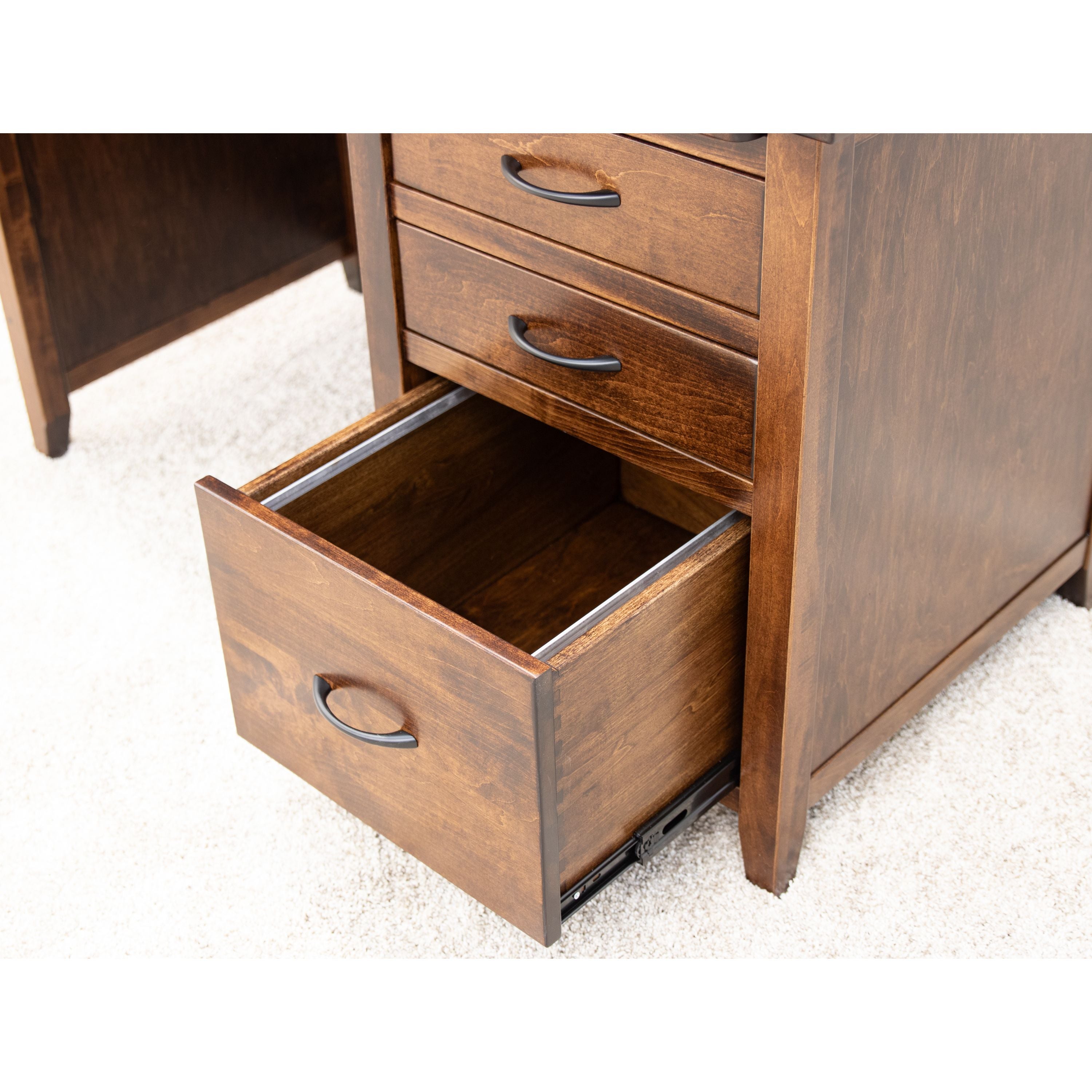 Manhattan Small Maple Wood Desk | ASB