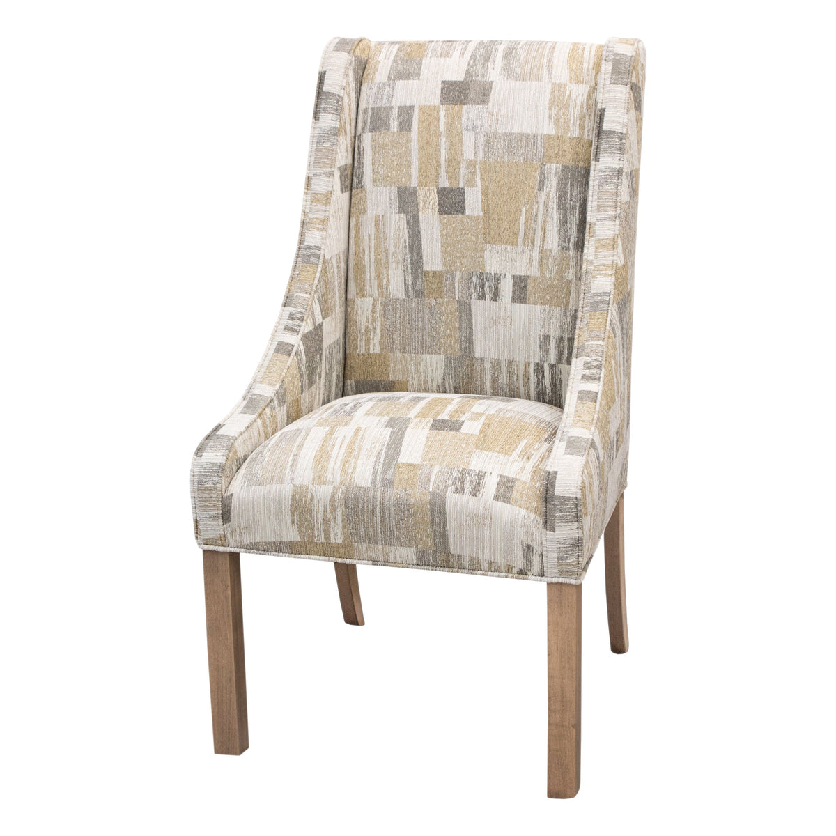 Millbridge Multicolor Upholstered Dining Chair with Wood Legs