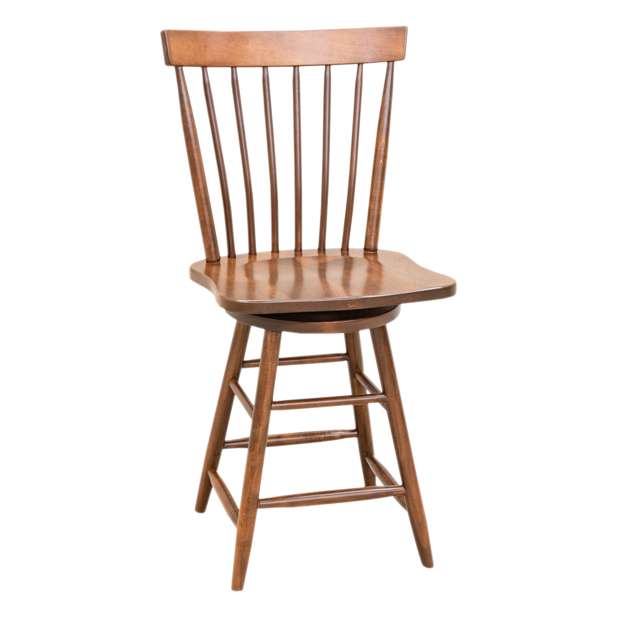 Millcreek Windsor Maple Wood 24" Swivel Bar Stool | BOS