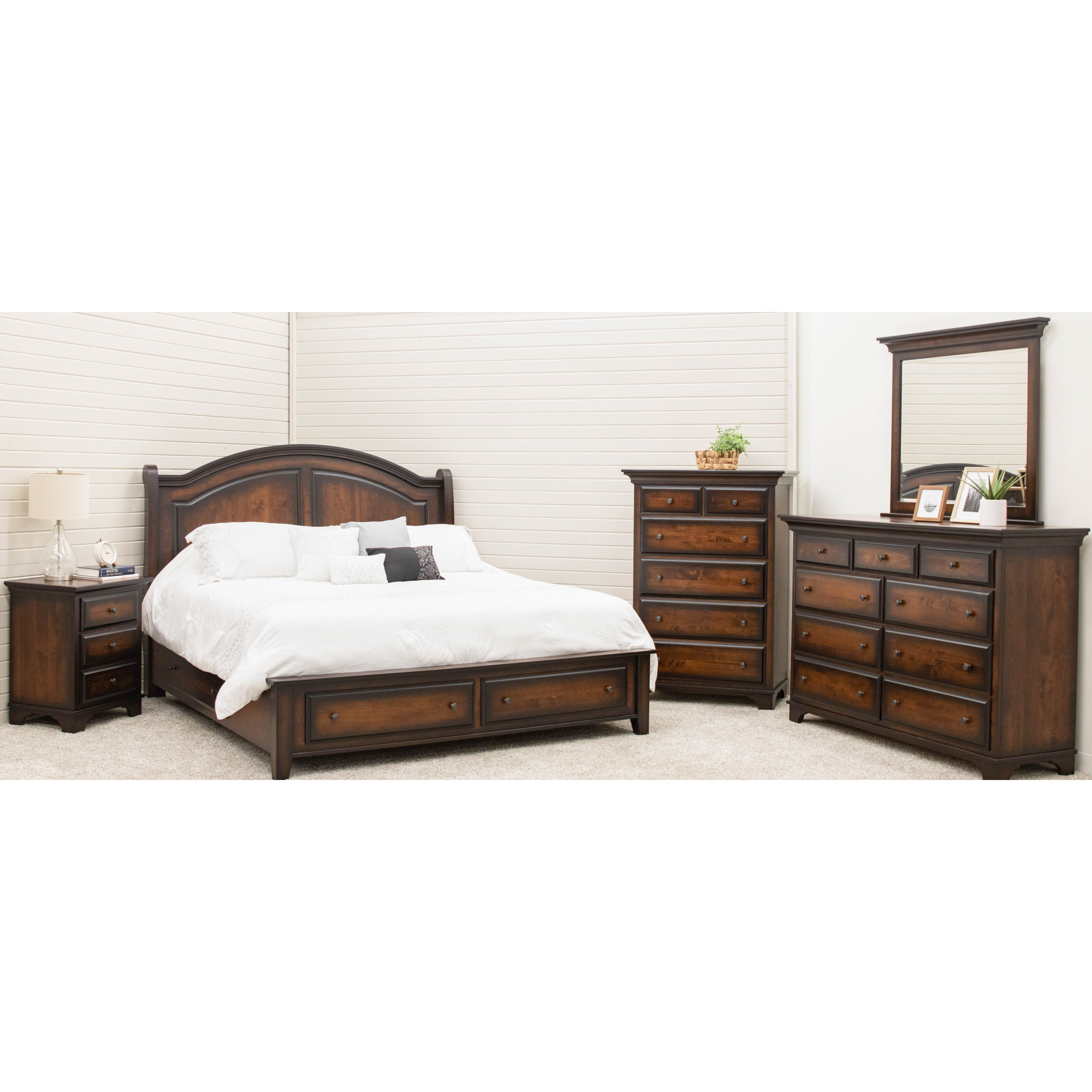 Miranda Sleigh Solid Wood Headboard Only