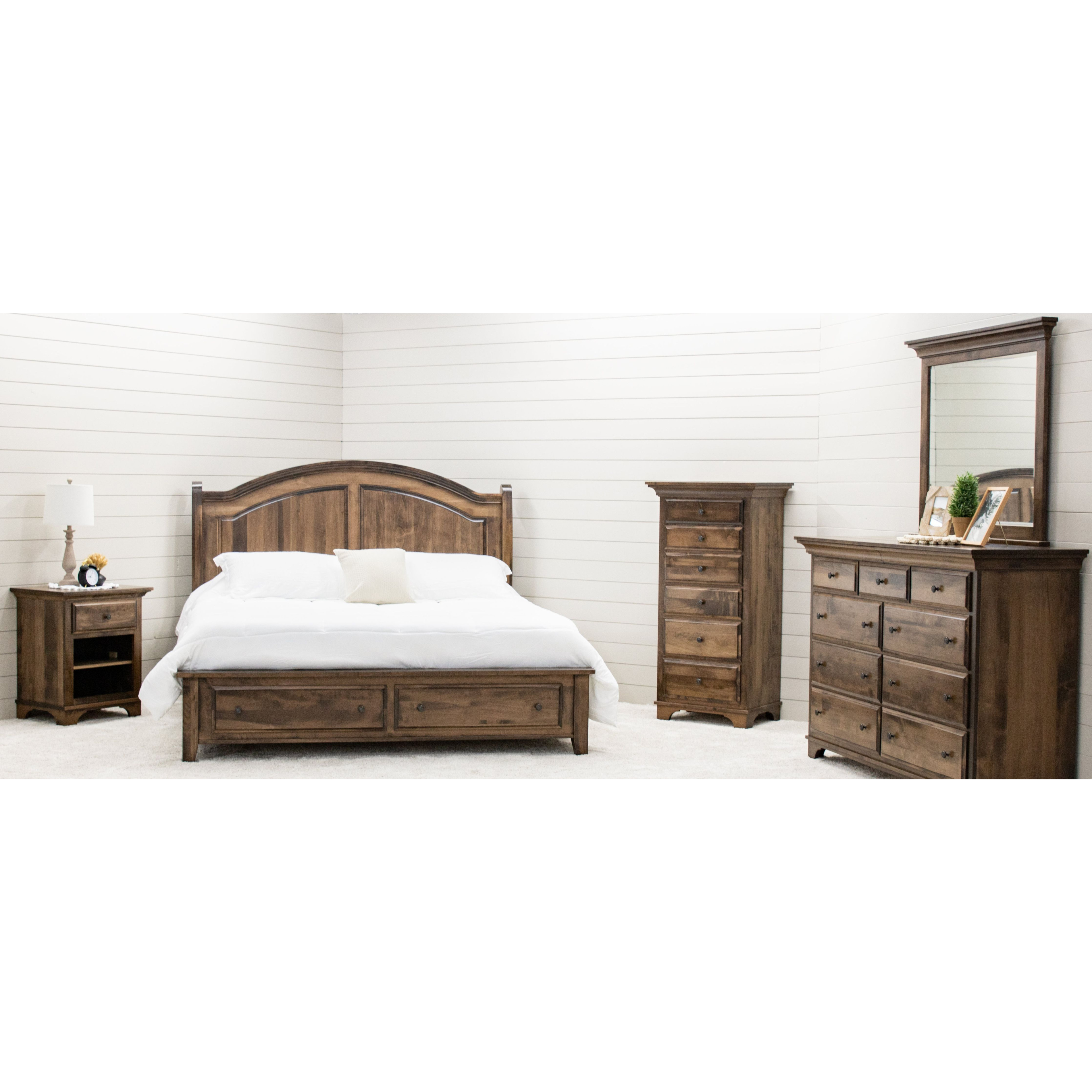 Miranda Sleigh Solid Wood Headboard Only