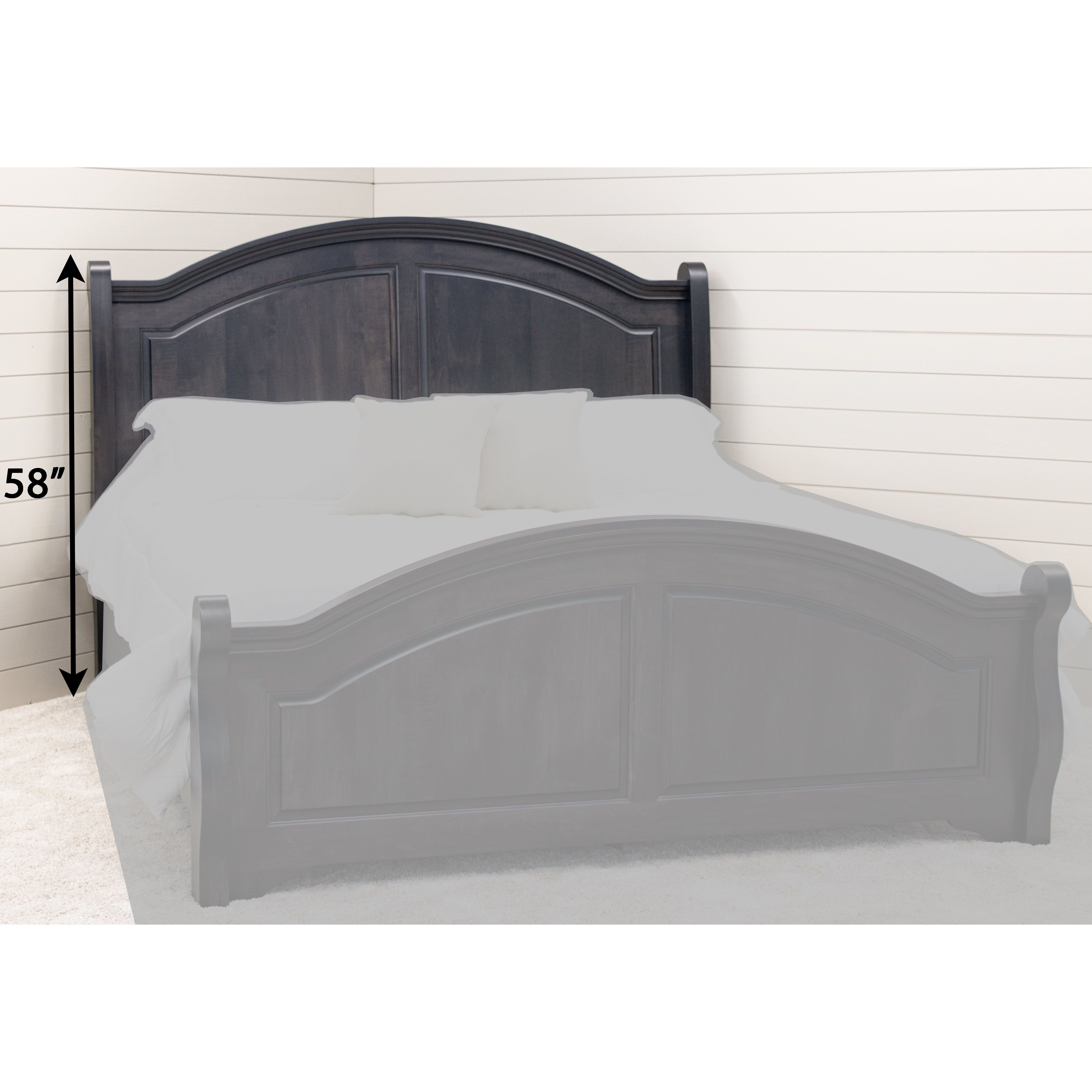 Miranda Sleigh Solid Wood Headboard Only