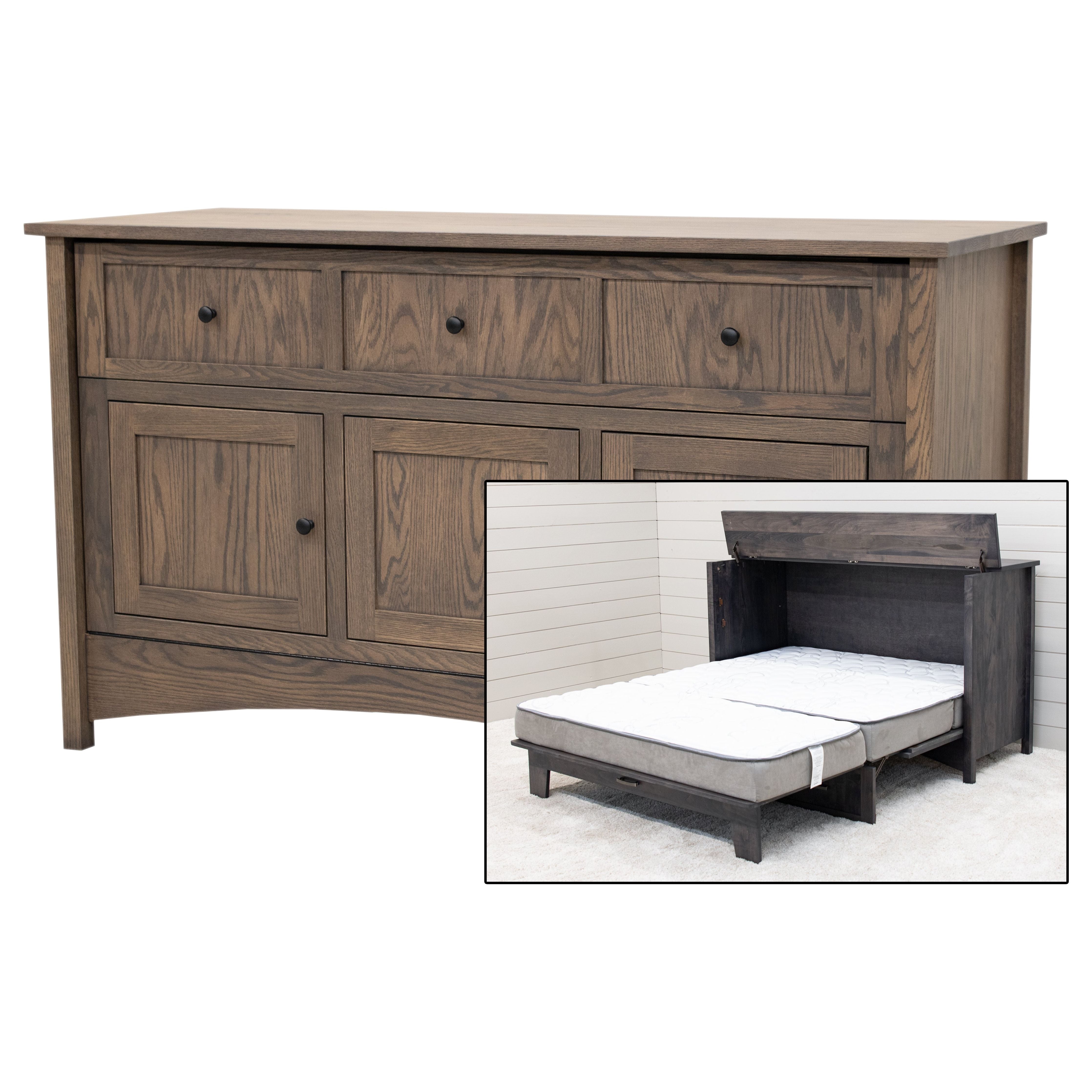 Mission Style Murphy Bed Cabinet