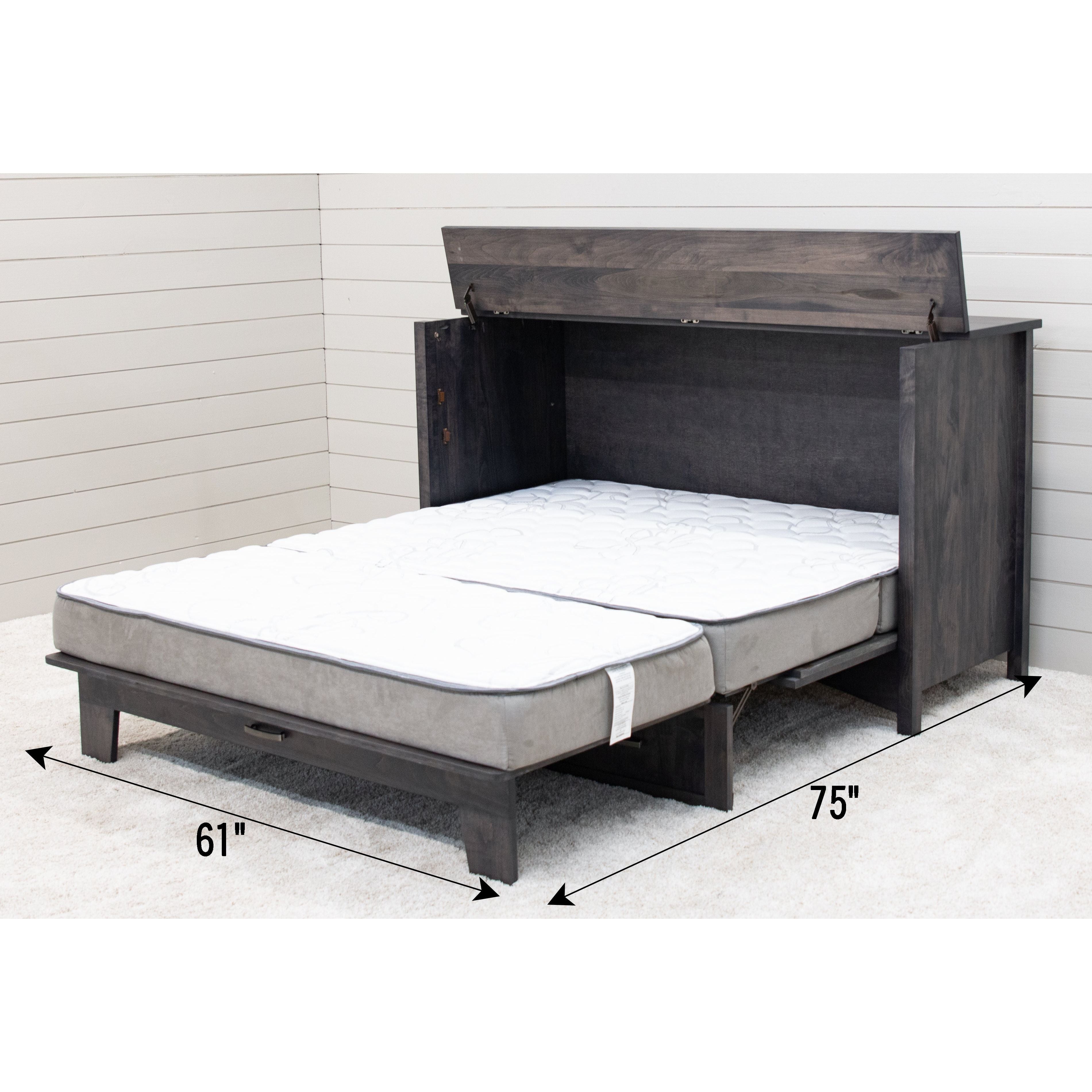 Murphy Bed Cabinet w/ Full Size Mattress