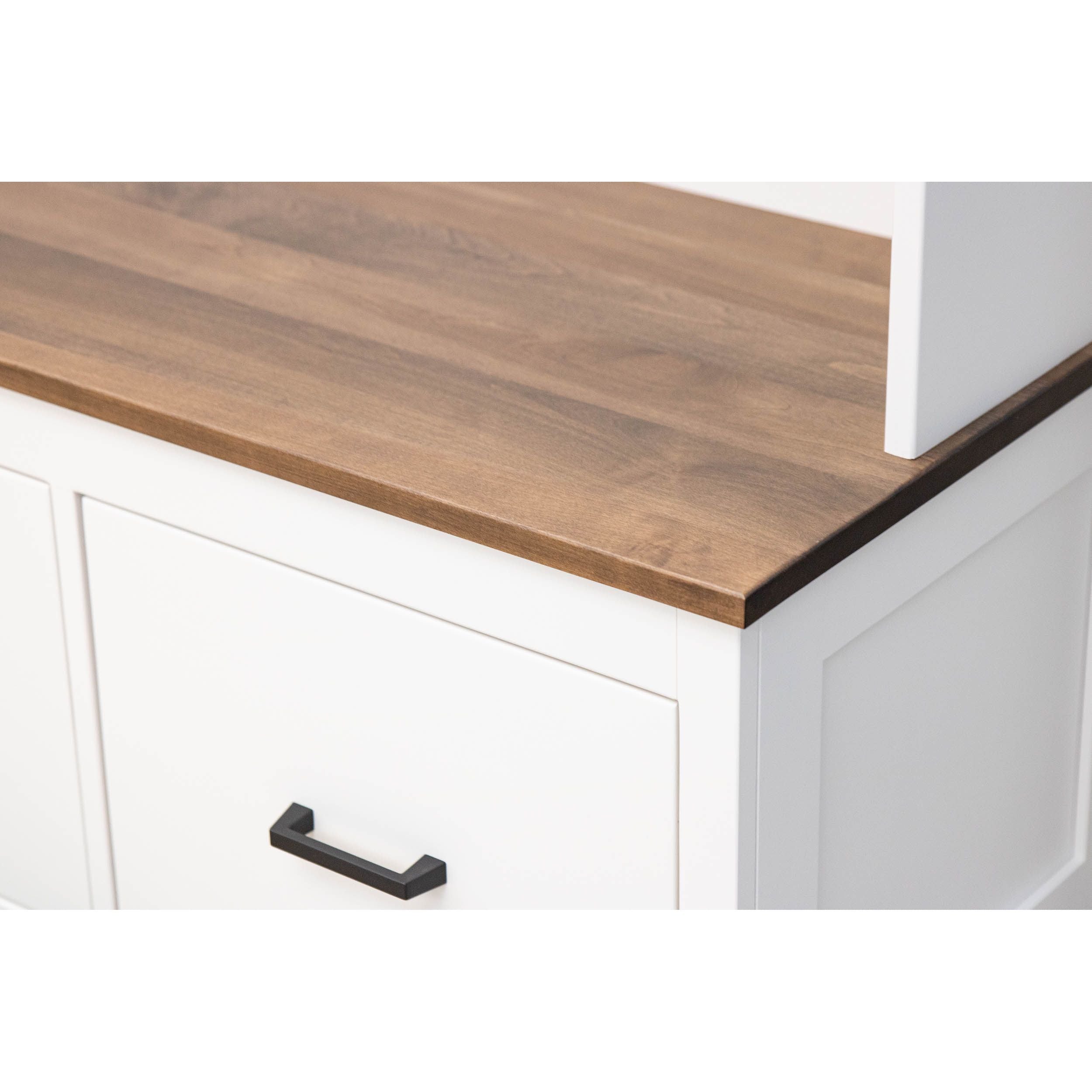 Modern Shaker White & Wood Hall Tree Bench | M-DW&CO