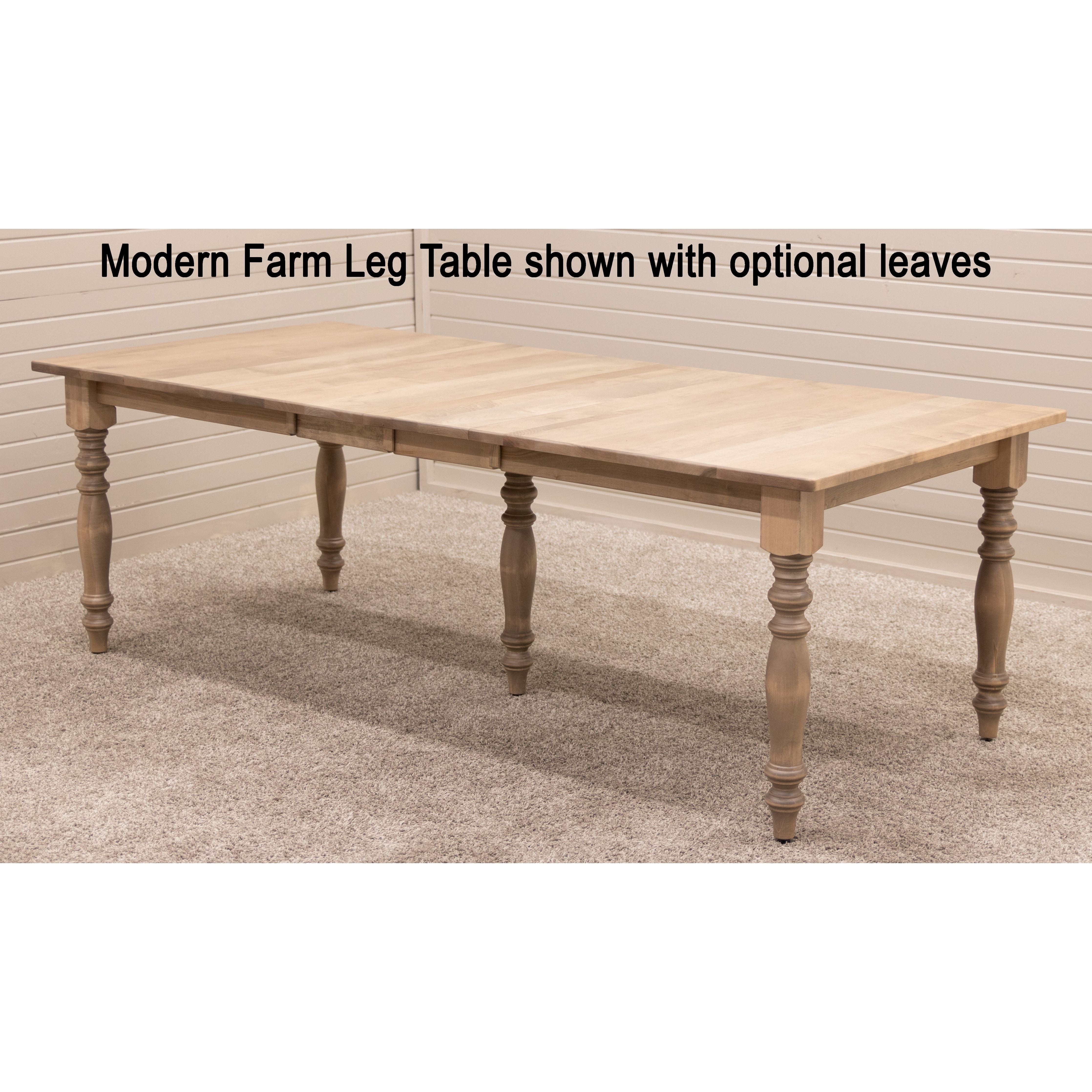 Modern Farm Leg Extending Dining Table