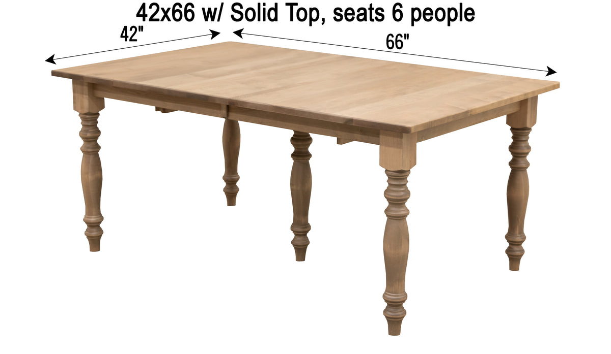 Farm Table Size Modern Farm Leg Dining Table Dimensions