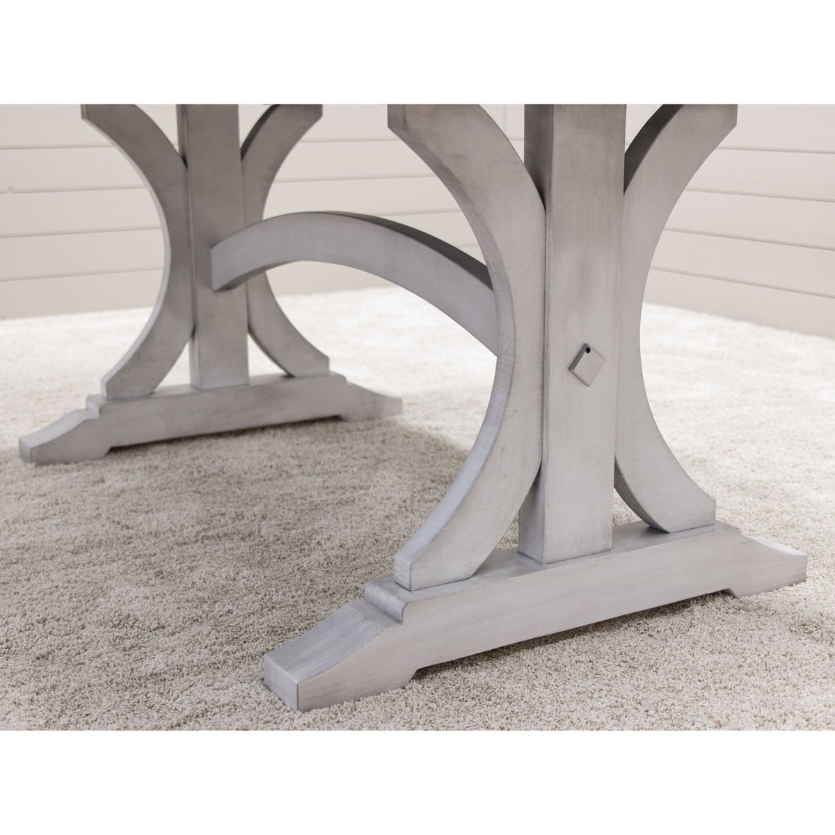 Napoleon White & Wood Extending Dining Table | Solid Maple Wood