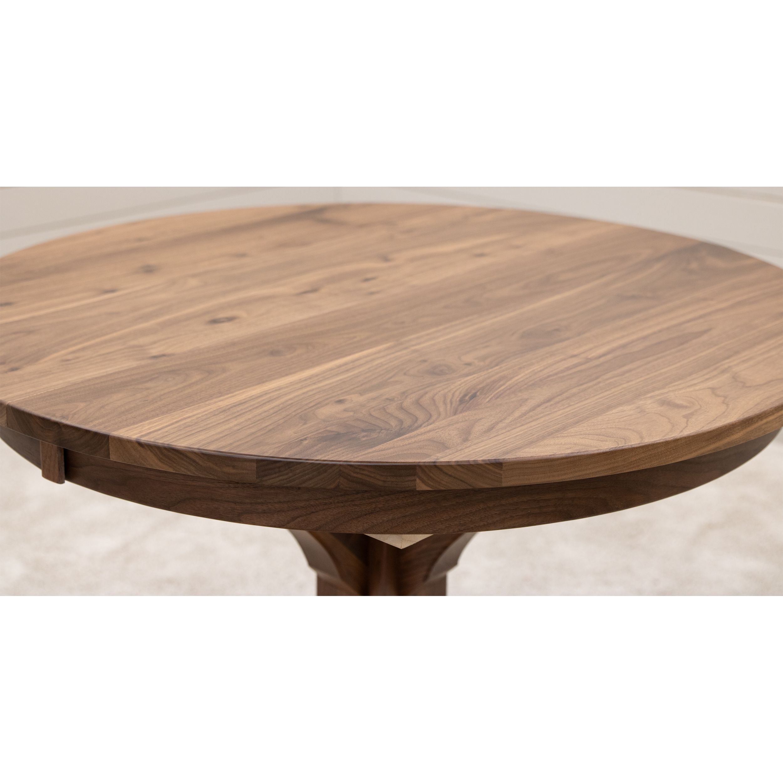 Newport Round Walnut Wood Pub Table | NAT