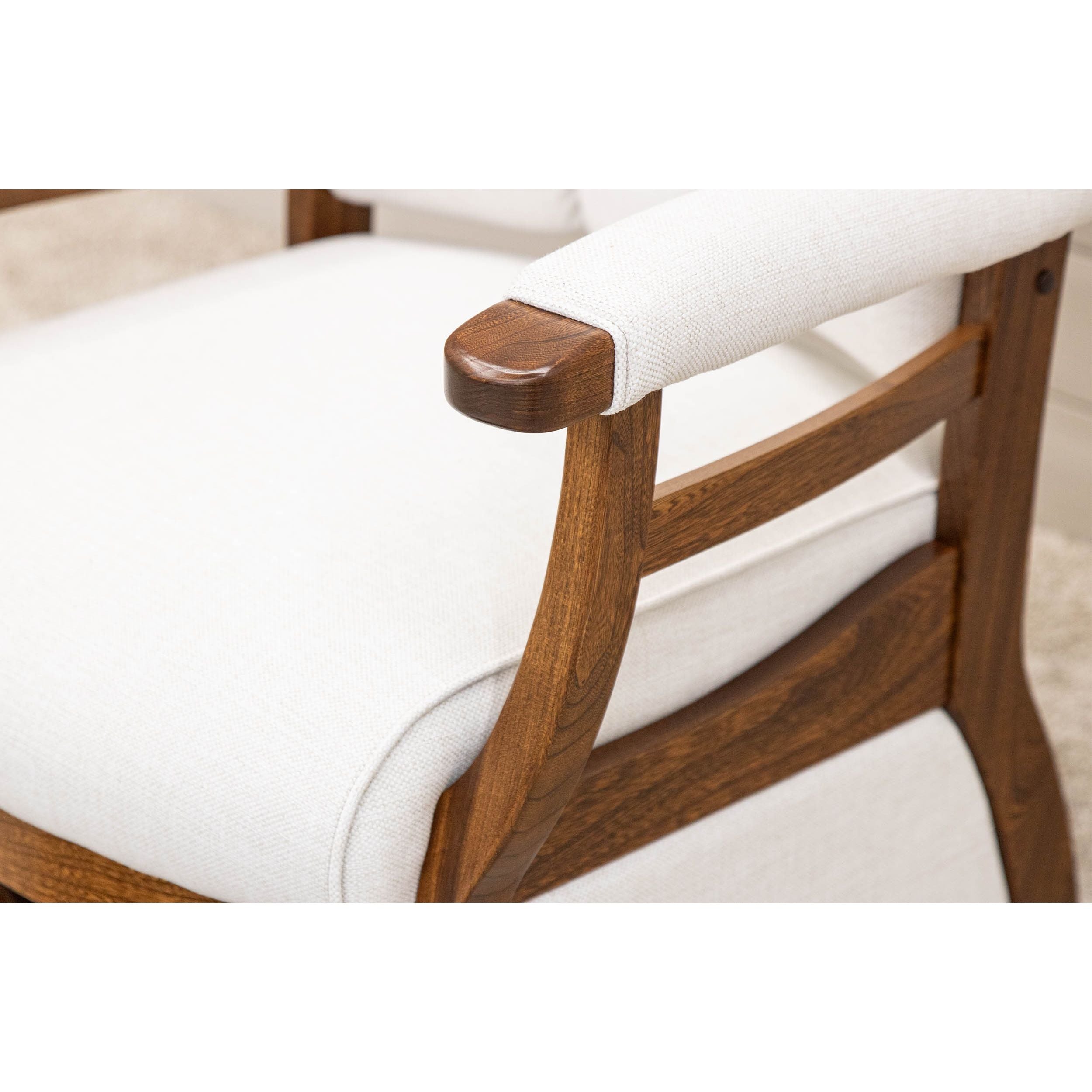 Paris High Back Upholstered Swivel Glider & Ottoman | E-MC